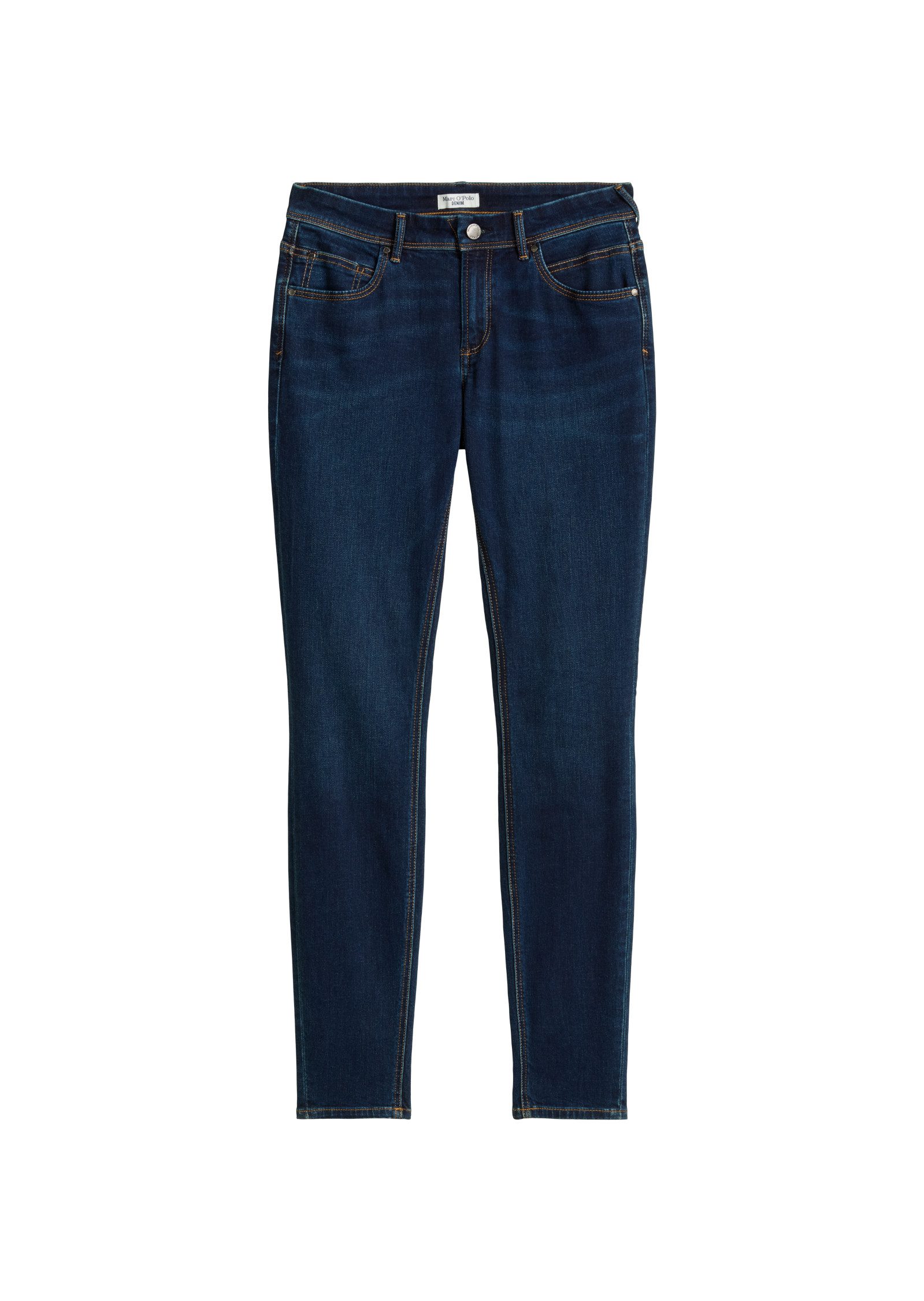 Skinny-fit-Jeans Denim Trousers, Mid Waist, Slim Leg