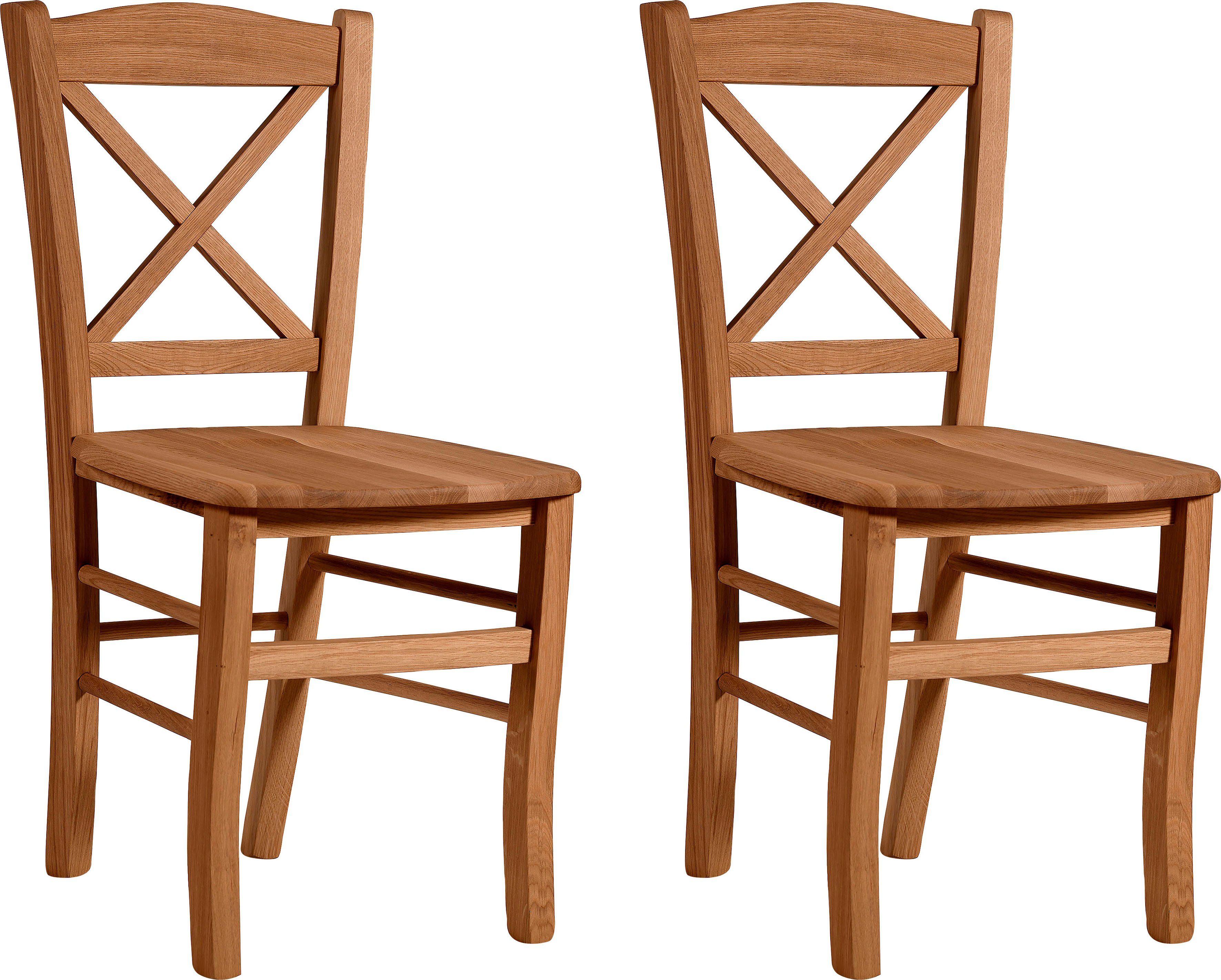 Home affaire 4 Fußstuhl »Clayton« Massivholz | OTTO Home affaire 4-Fußstuhl Clayton beige Holzstühle Stühle Sitzbänke