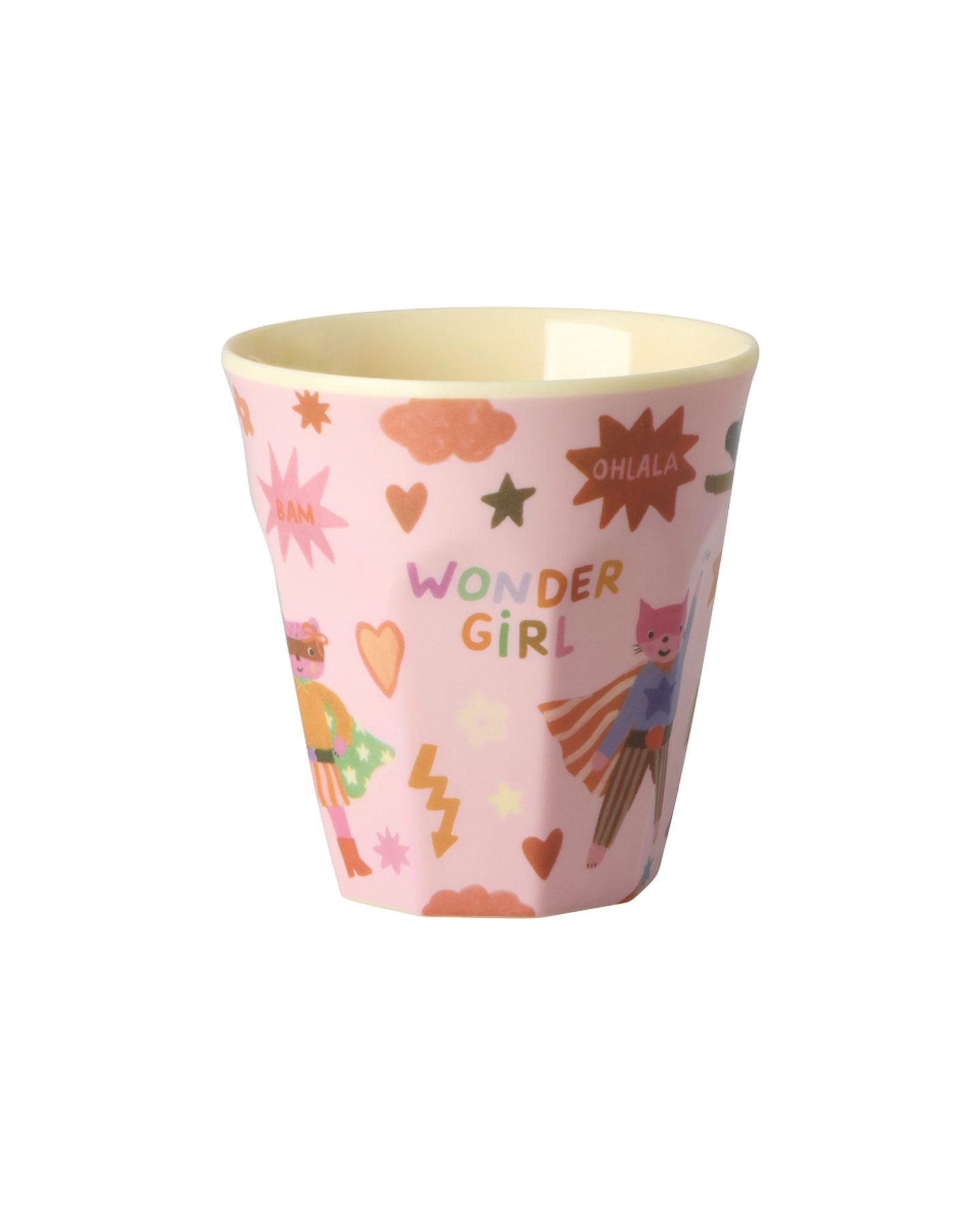 rice Becher Rice Melamin Kleiner Becher - Super Hero Rosa 160ml, 1-tlg., Melamin