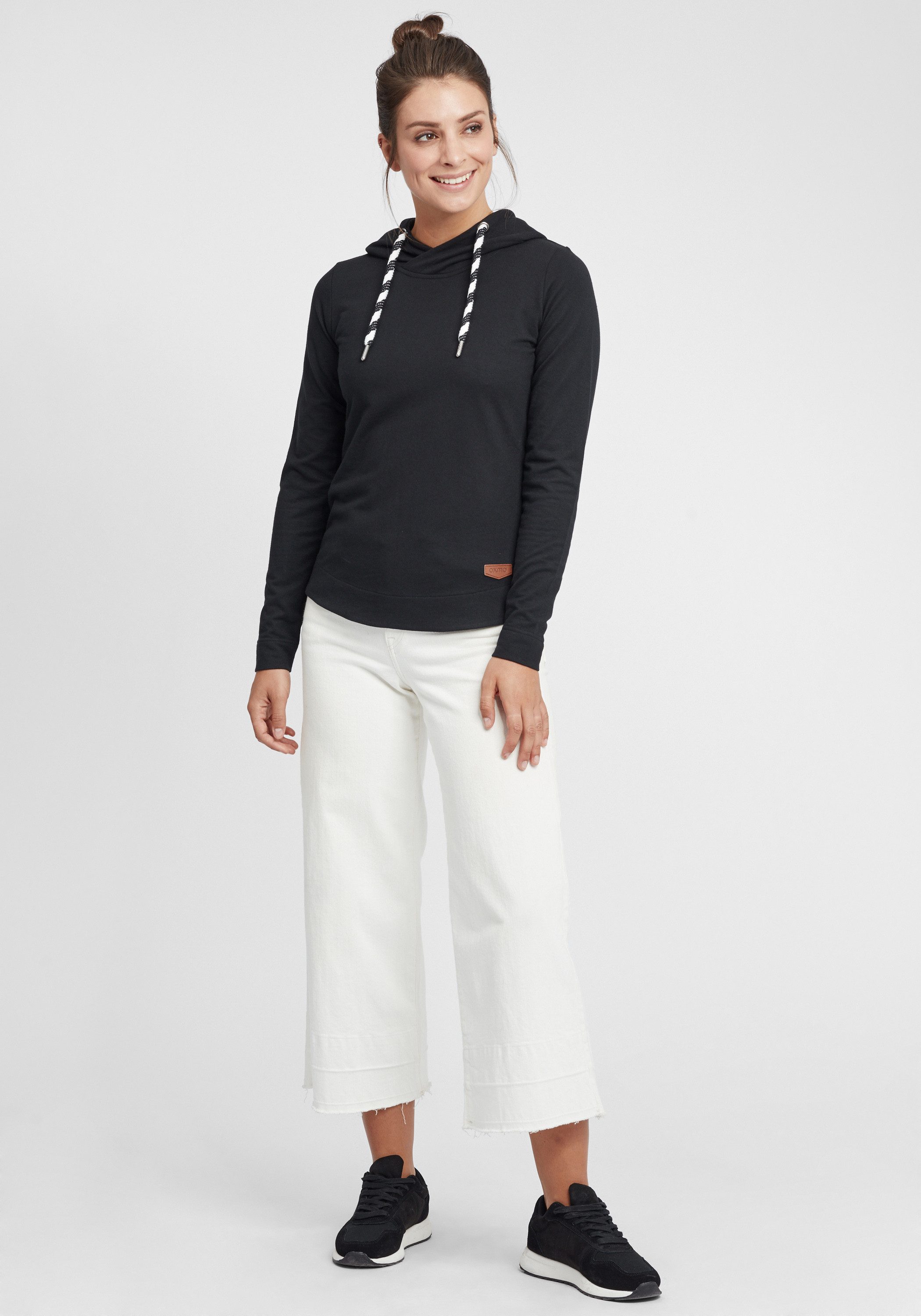 OXMO Hoodie OXWandy Kapuzenpullover mit abgerundetem günstig online kaufen