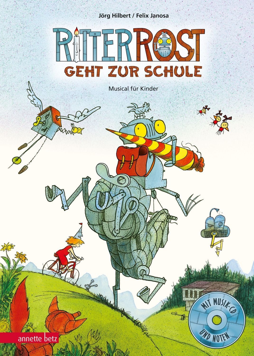 Kinderbuch Ritter Rost 8: Ritter Rost geht zur Schule (Ritter Rost mit CD und zum Jörg Hilbert, Felix Janosa