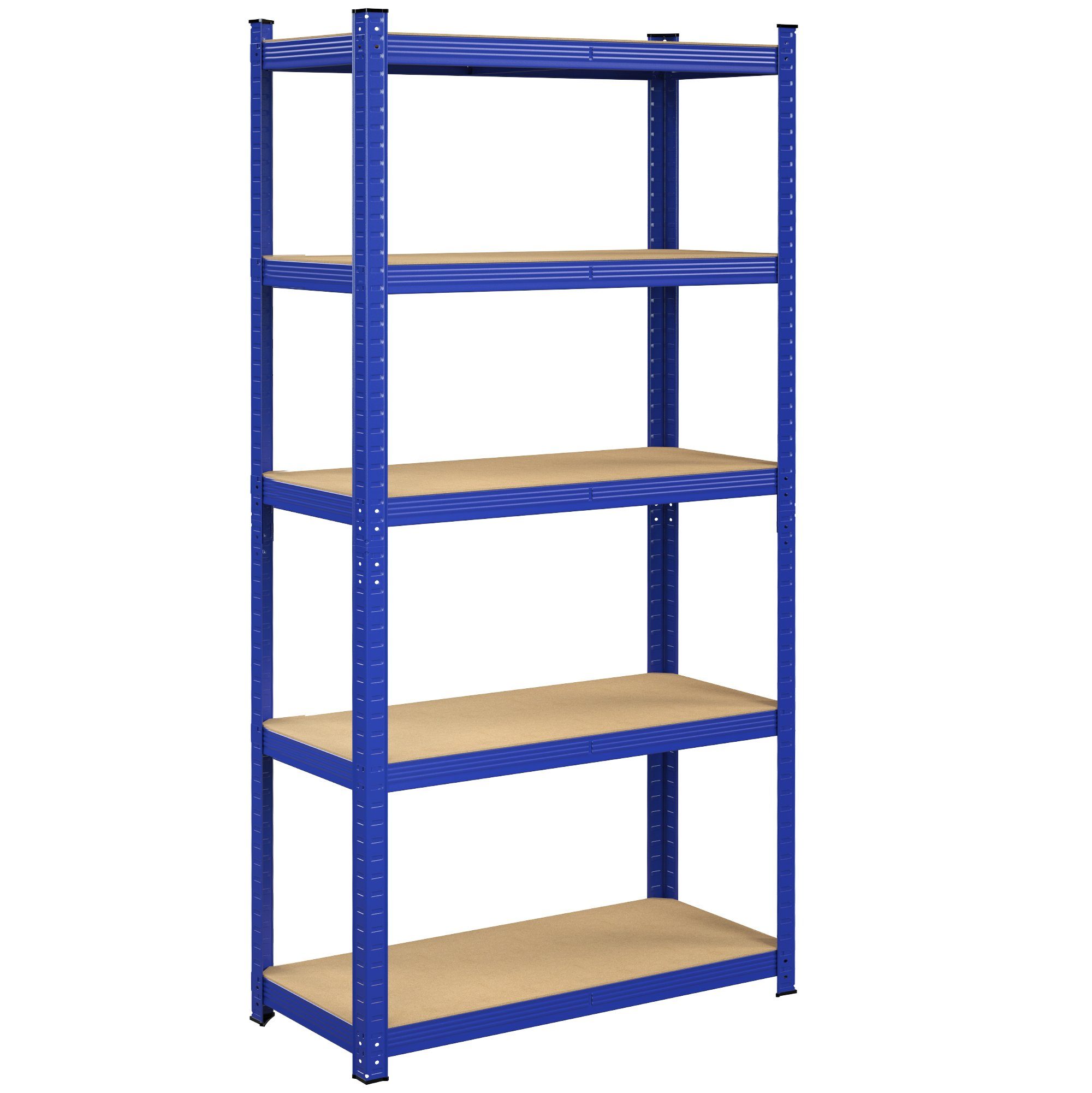 SONGMICS Schwerlastregal Standregal, 1-tlg., Böden, Metallregal 875 5 kg belastbar bis 180x90x40cm, blau mit