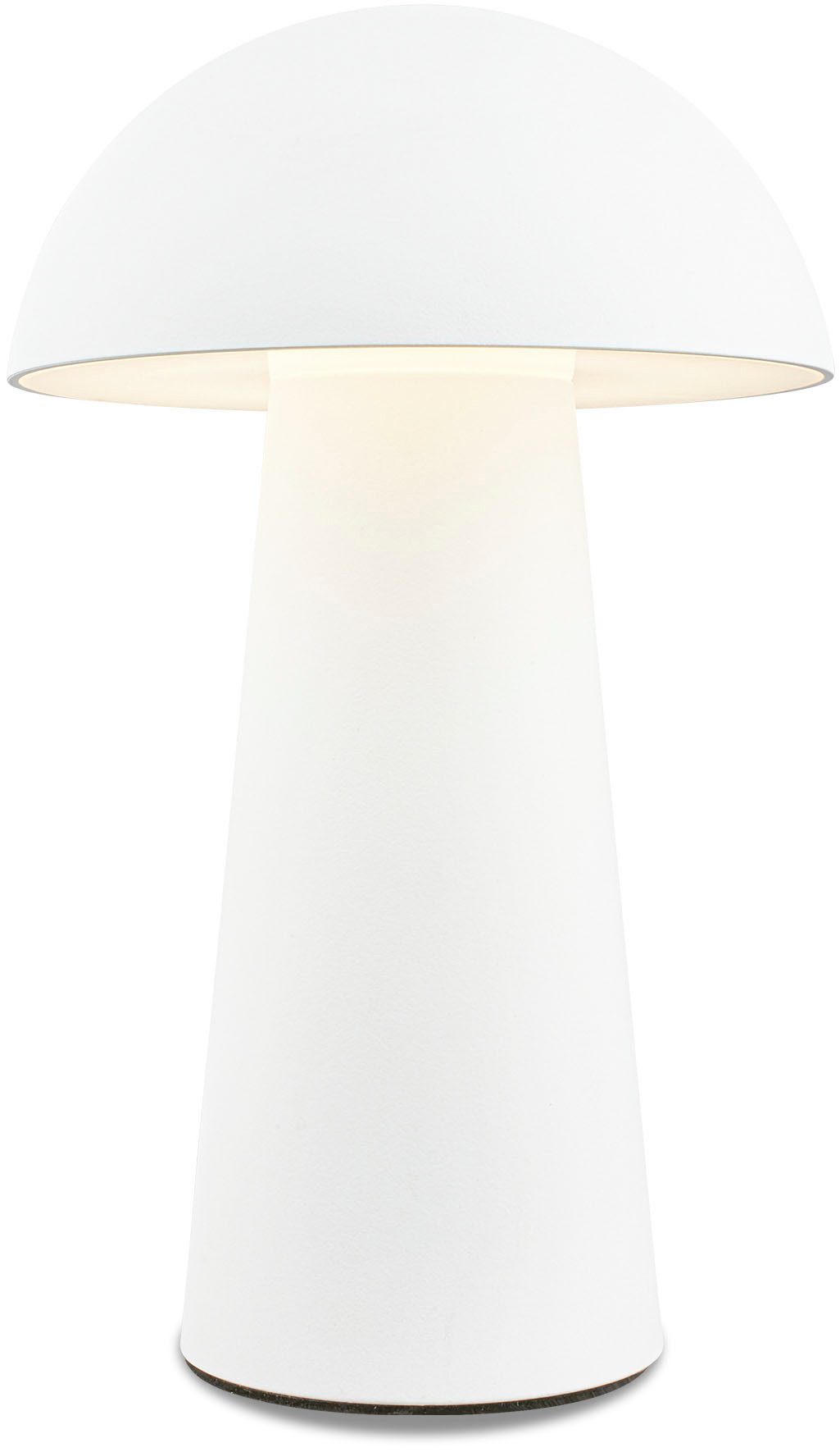 LED-Akku-Tischleuchte Fungo Mini, weiß, Touch, Kunststoff günstig online kaufen