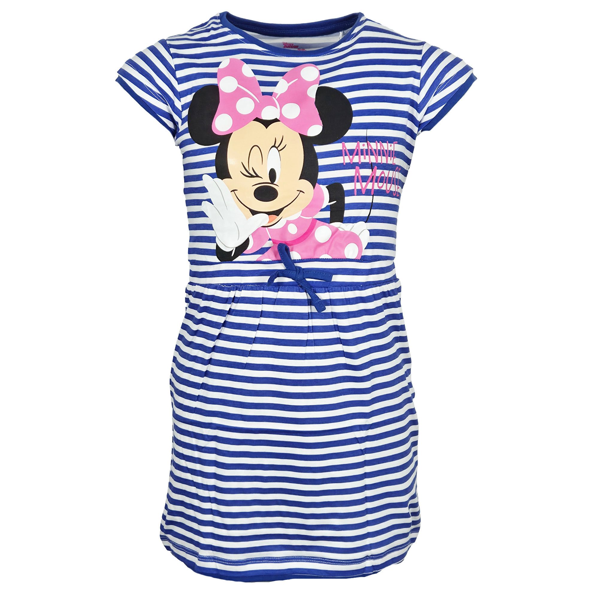 Disney Sommerkleid Disney Minnie Maus Kinder Mädchen Sommerkleid Kleid 100% Baumwolle, Gr. 92 bis 128