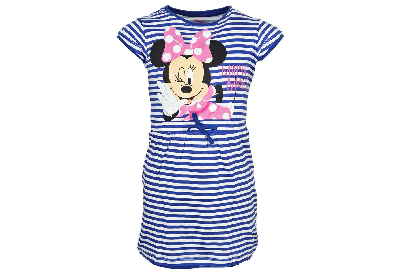 Disney Sommerkleid Disney Minnie Maus Kinder Mädchen Sommerkleid Kleid 100% Baumwolle, Gr. 92 bis 128