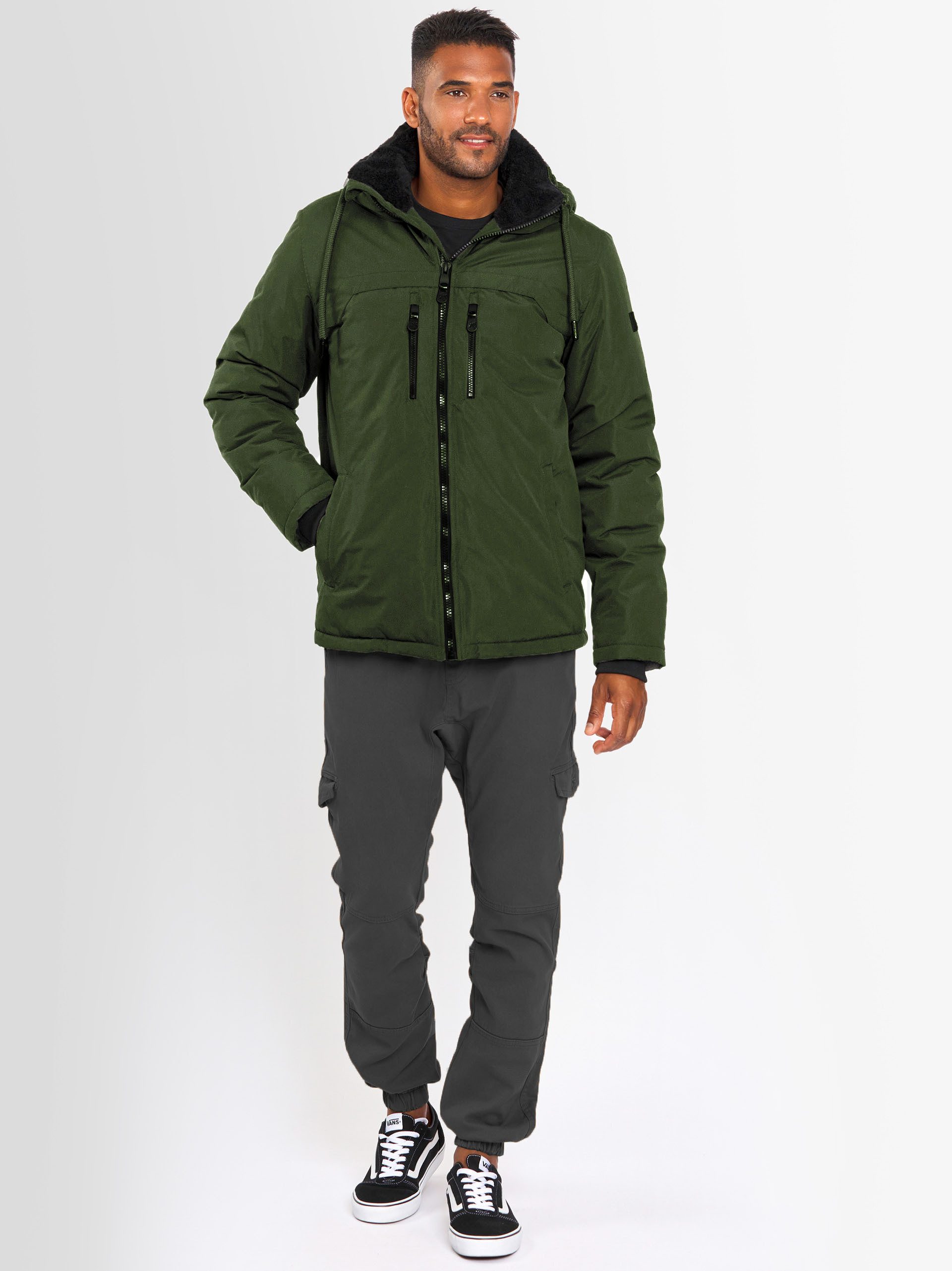 Alessandro Salvarini Winterjacke ASMori mit warmem Teddyfell
