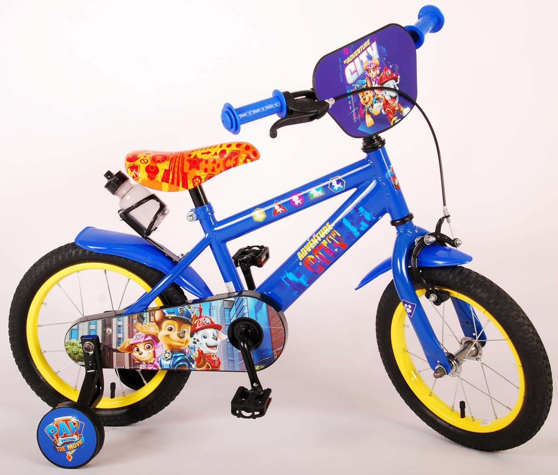 TPFSports Kinderfahrrad »Volare Disney Paw Patrol 14 Zoll«, 1 Gang, (Jungs  Fahrrad - Rutschfeste Sicherheitsgriffe), Kinder Fahrrad 14 Zoll mit  Stützrädern - Blau