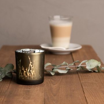 Kamelio Teelichthalter Teelichthalter 12er Set Glas Weihnachtsdeko Kerzen Tischdeko Windlicht