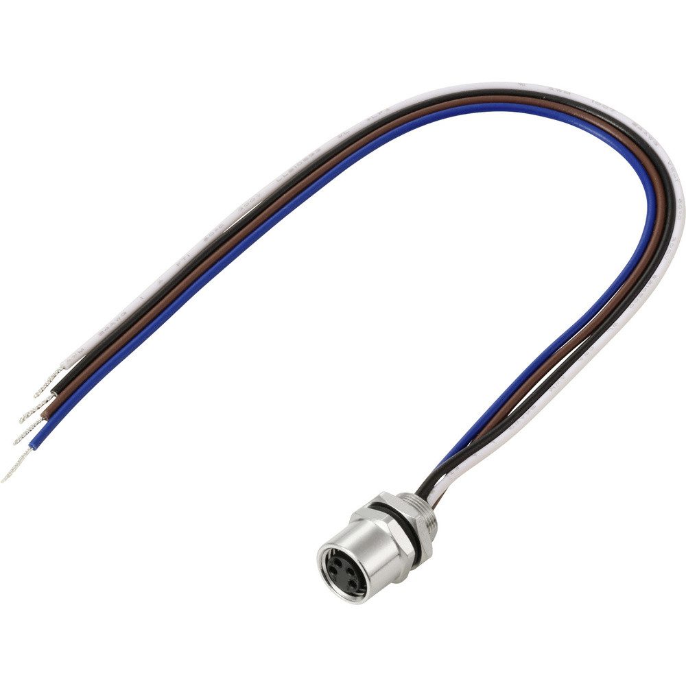 TRU COMPONENTS Steckdose TRU COMPONENTS TC-13751984 Anschlussleitung M8 x 1 Buchse, gerade 0.2, TC-13751984