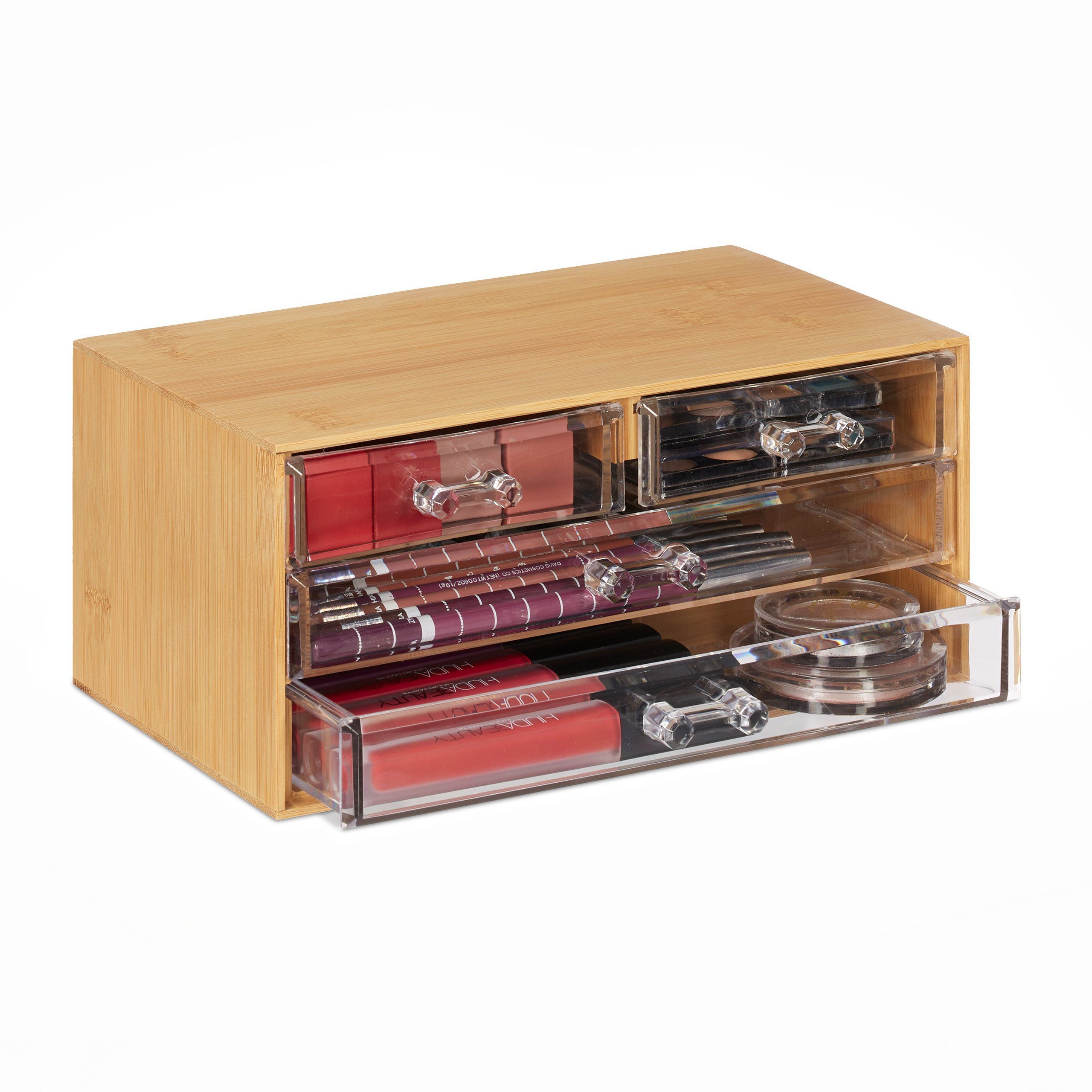 relaxdays Make-Up Organizer mit 4 Schublade