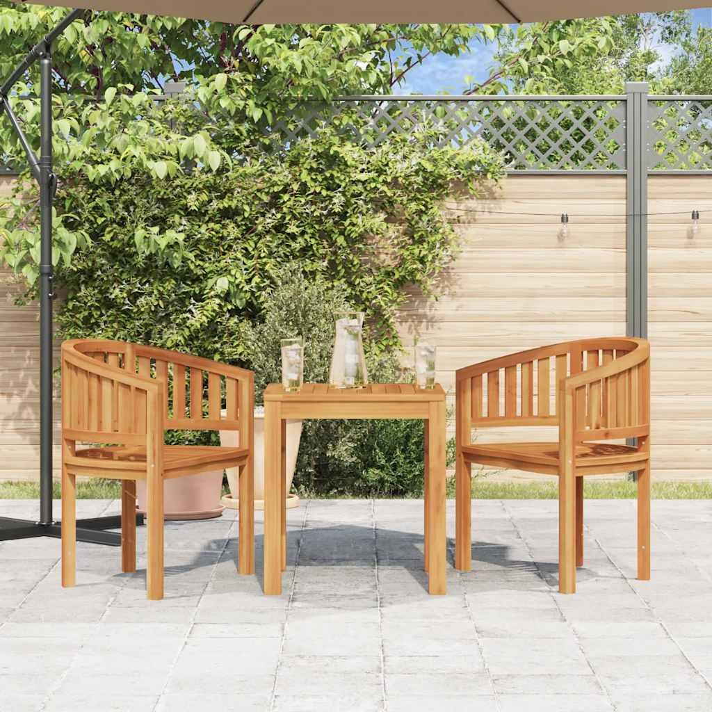 furnicato Gartenstuhl Eleganter aus Naturholz 68 x 52 x 86 cm (1 St), Witterungsbeständige Sitzbank mit glatt geschliffener Oberfläche