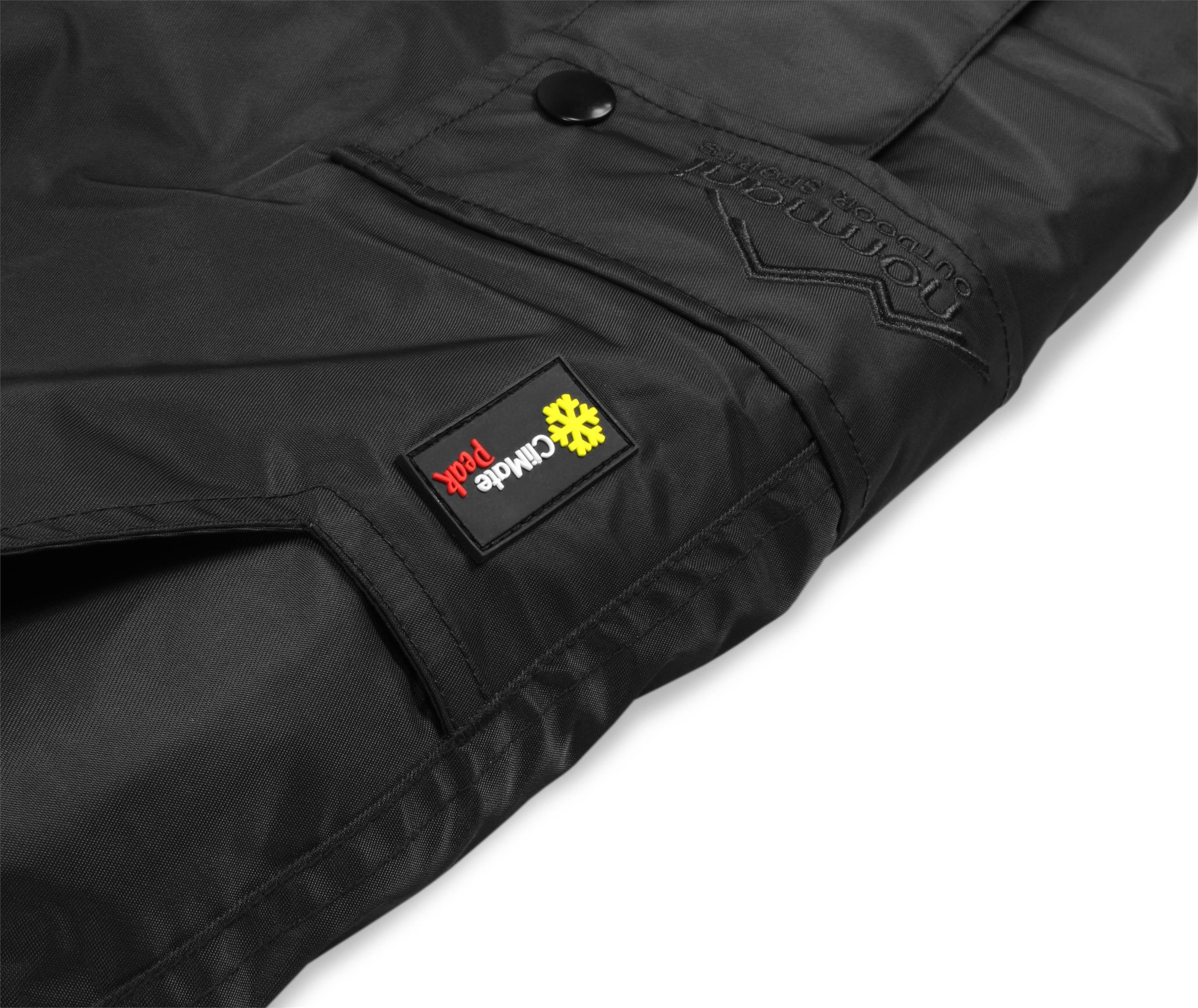 normani Thermohose Herren Thermohose Peak Winterhose Skihose mit Hosenträgern, gefütterte Outdoorhose Latzhose