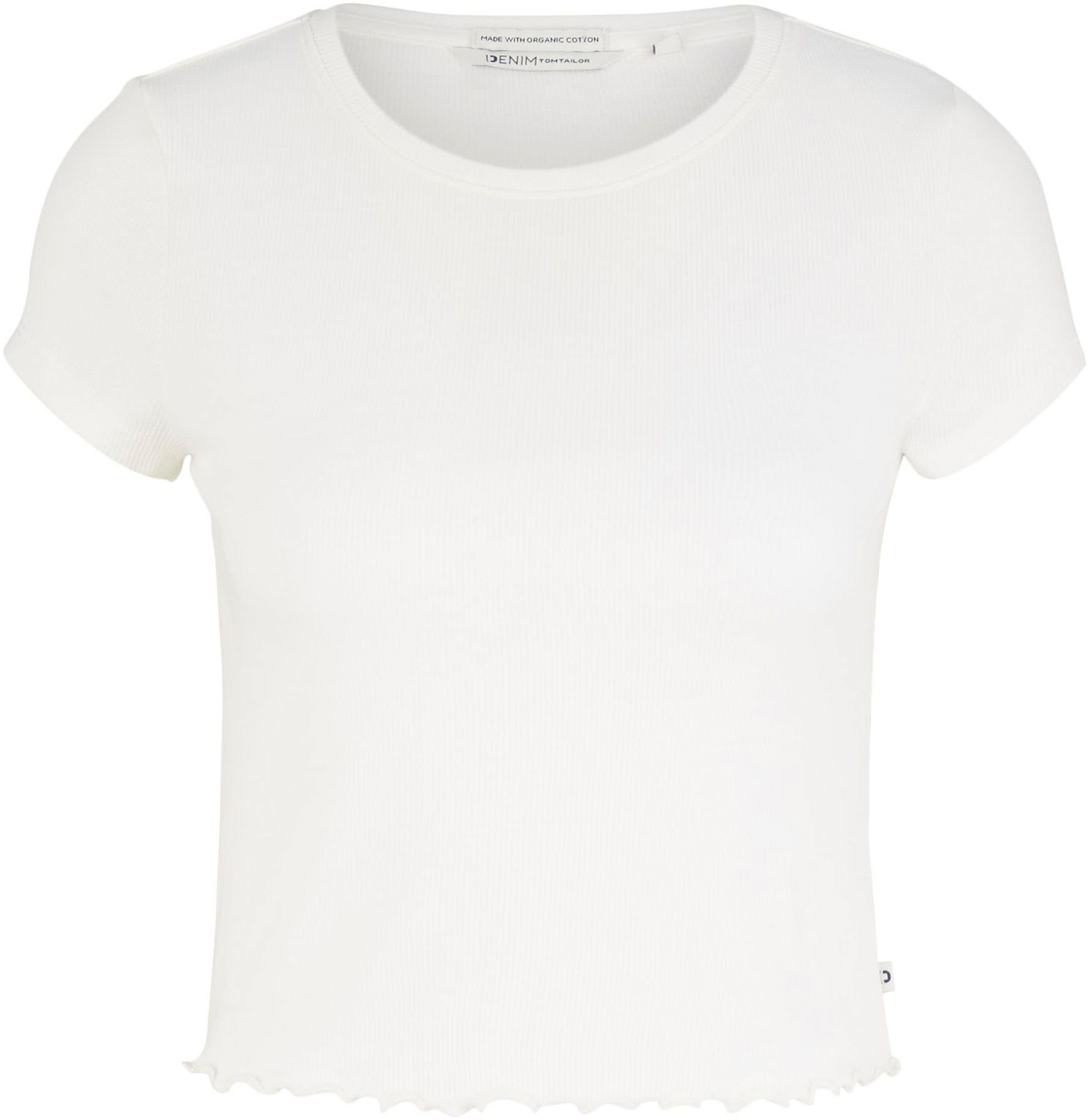 TOM TAILOR T-Shirt gardenia white Denim