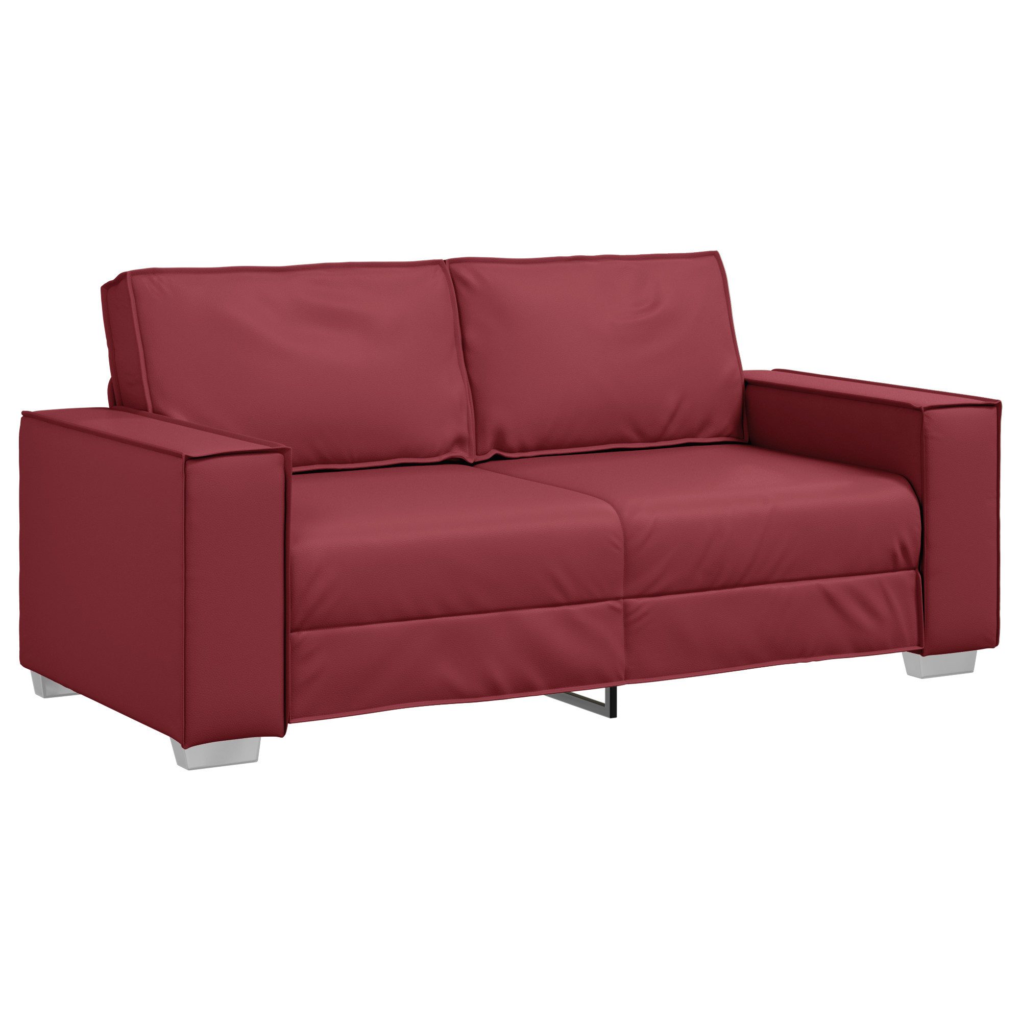 vidaXL Sofa Sofa 2-Sitzer Weinrot 140 günstig online kaufen