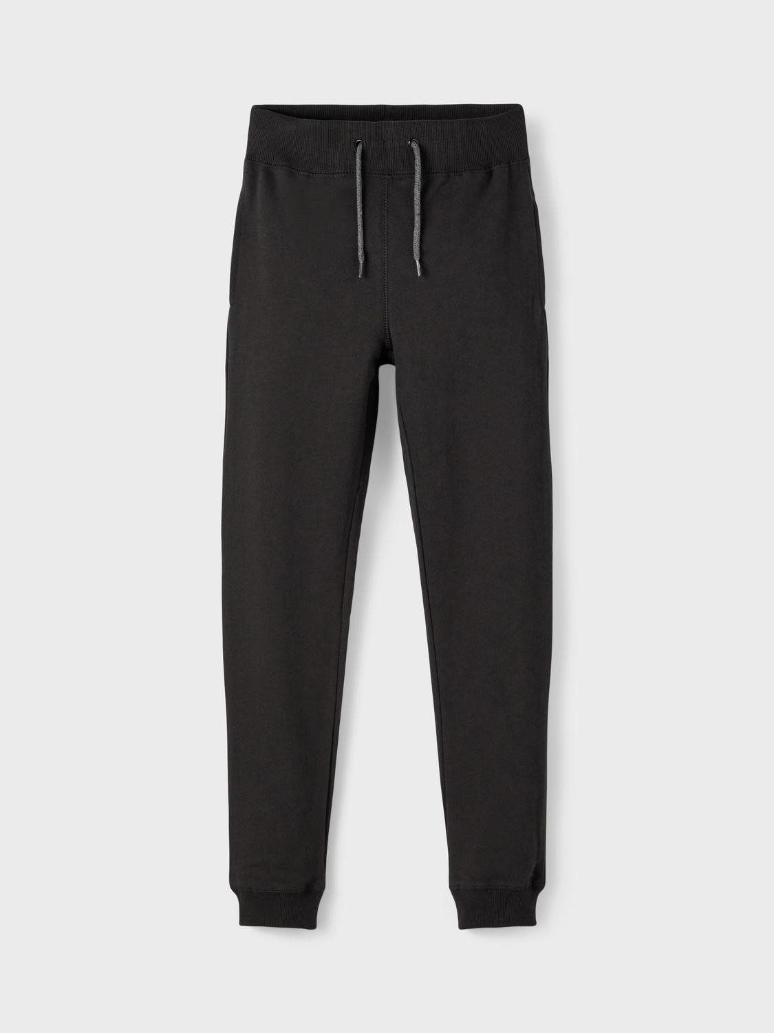 Name It Jogginghose NKMSWEAT für Jungen mit verstellbarem Bund und Kordelzug unifarben, casual, regular fit, Baumwollmix, Rundhals