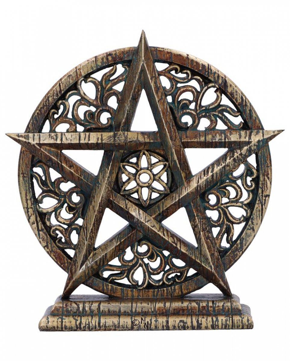 Gothic 15 Pentagramm cm Dekofigur Horror-Shop Ornament Dawn