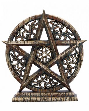 Horror-Shop Dekofigur Dawn Pentagramm Gothic Ornament 15 cm