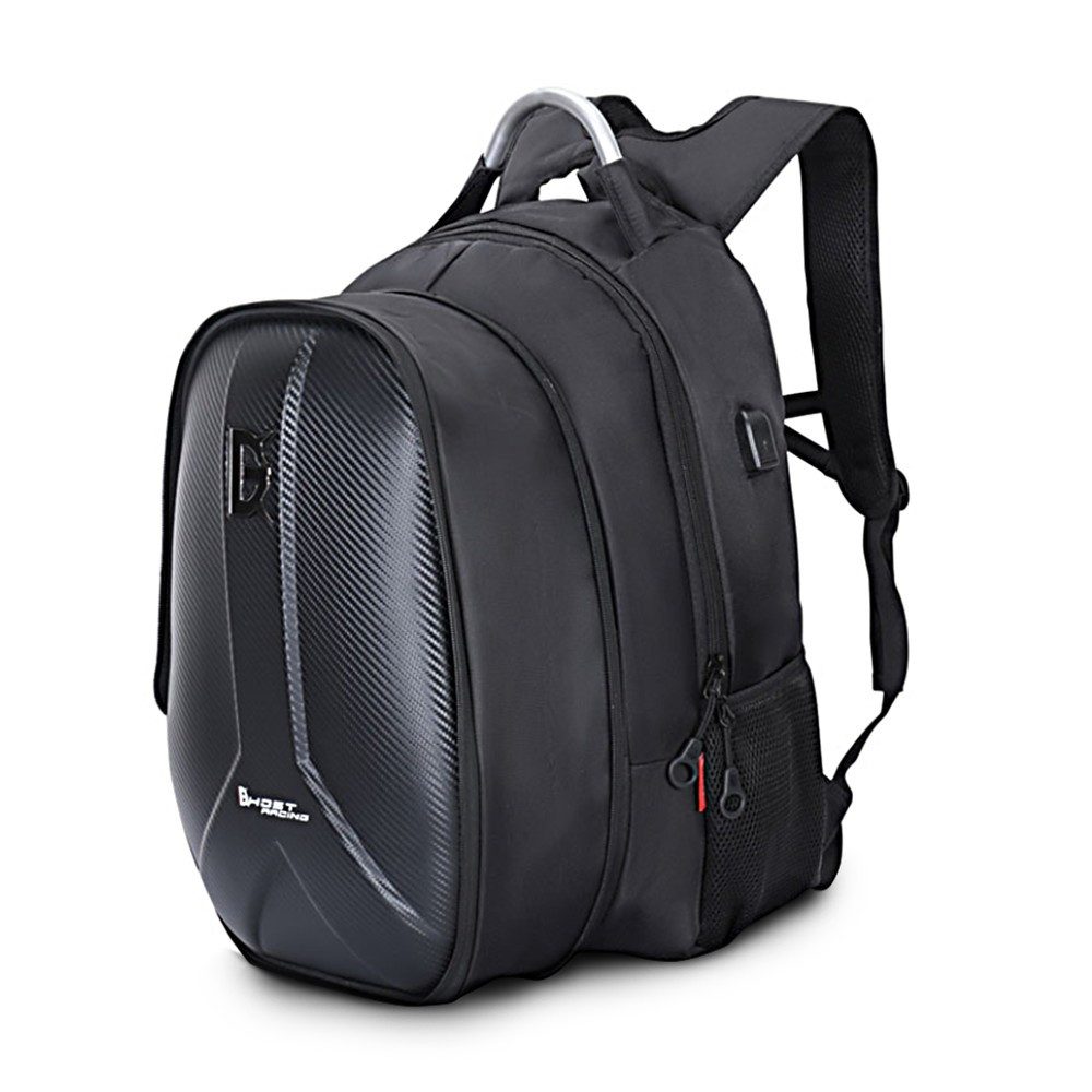 Bagtecs Rucksack Motorrad Hartschalen Rucksack Carbon II # + USB-Anschluss günstig online kaufen