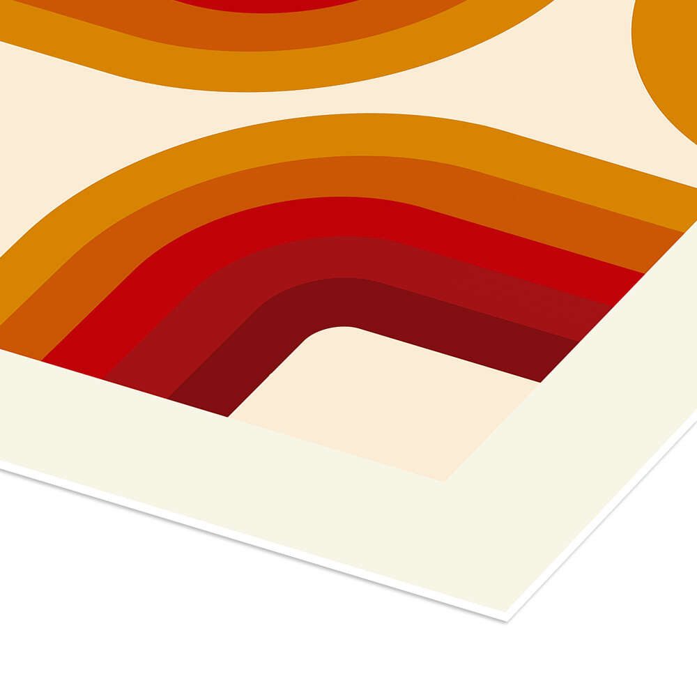 Posterlounge Wandbild Bauhaus - Retro Bow, Mandy Reinmuth, erhältlich als Poster, Leinwandbild, Wandsticker oder Acrylglasbild