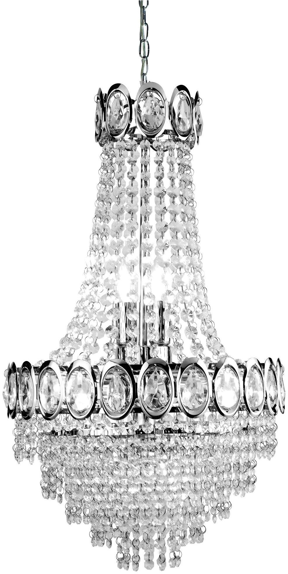 Searchlight Люстры Kristall-Leuchte Louis Phillipe, 6-flammig, ohne Leuchtmittel, Glamourös