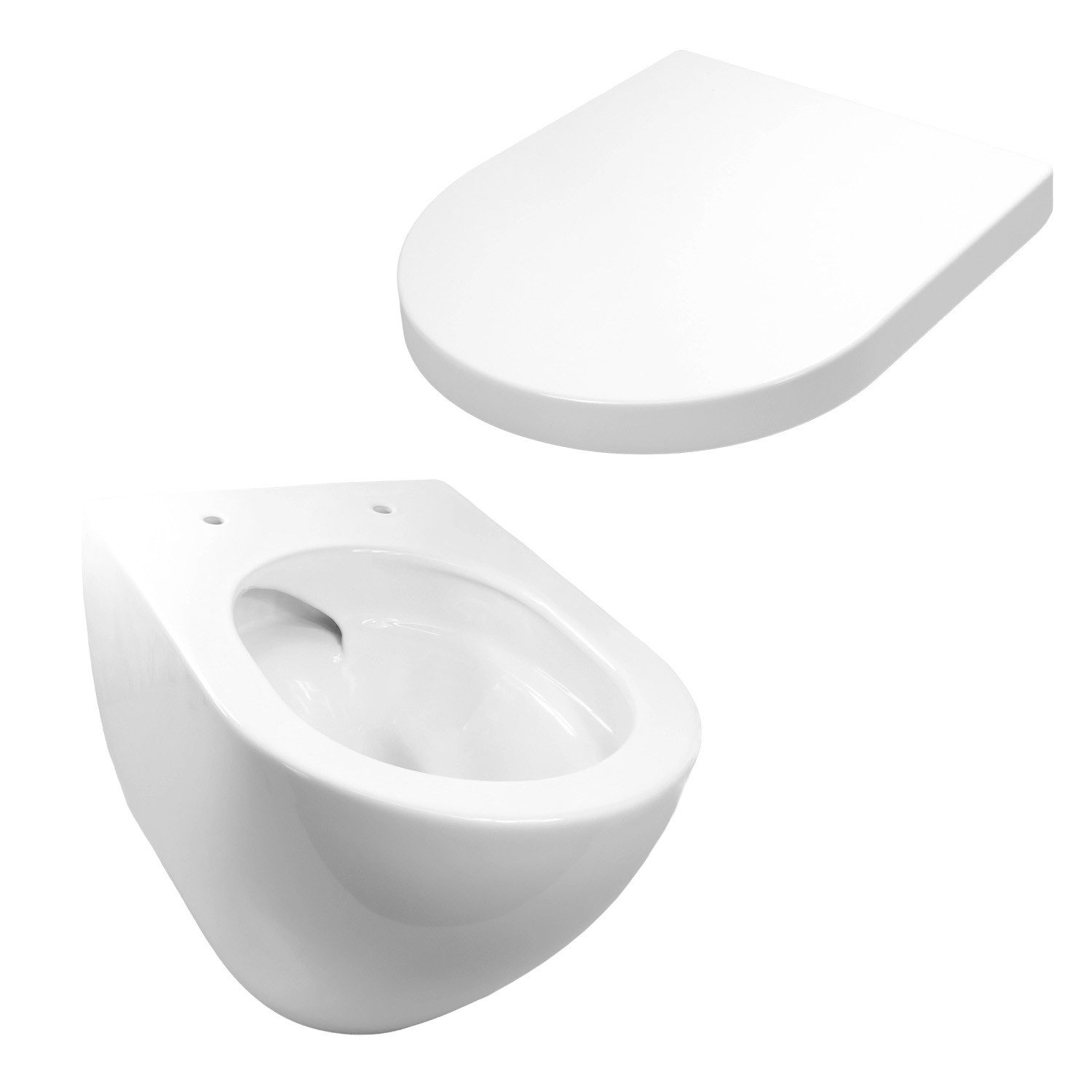 Sanicomfort Tiefspül-WC Sanicomfort Wand-WC Adonis 2.0 Weiß