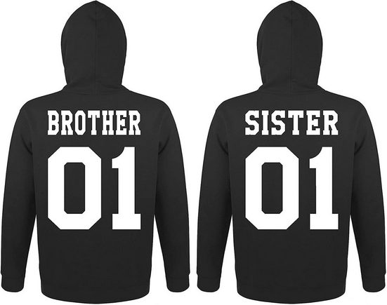 Couples Shop Kapuzenpullover »Brother & Sister Fun Hoodie« mit modischem Print