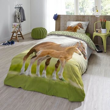 Kinderbettwäsche Pferd Trendy Bedding, ESPiCO, Renforcé, 2 teilig, Tiermotiv, Pony