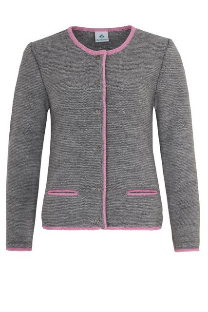 Isar-Trachten Trachtenstrickjacke Trachten Strickjacke - TAHNEE - dunkelbla günstig online kaufen