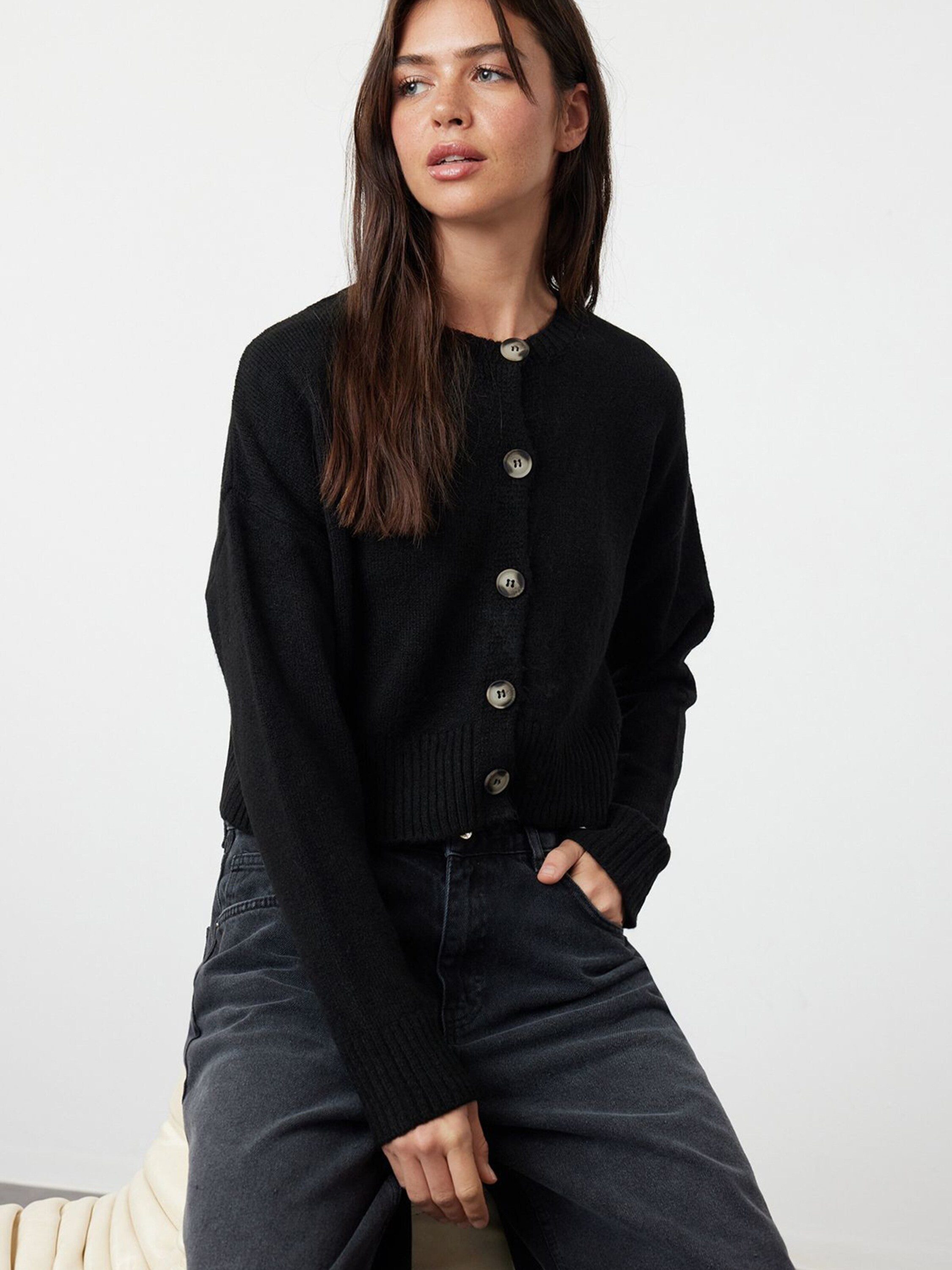 Trendyol Strickjacke (1-tlg) Plain/ohne Details