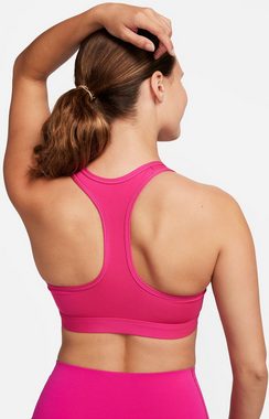 Nike Bustier W NK SWSH MED SPT BRA FIREBERRY/WHITE