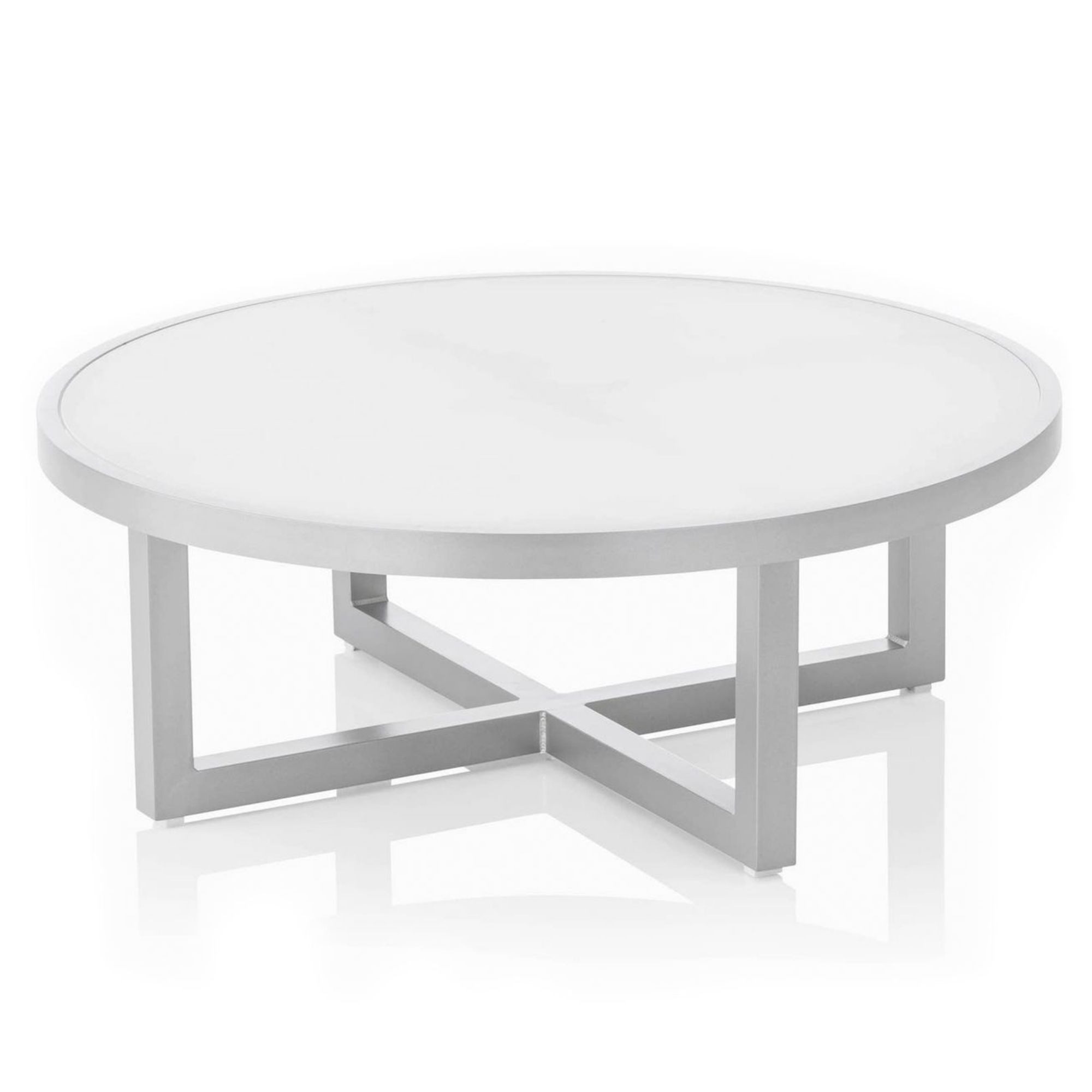 KETTLER Gartenstuhl KETTLER Gartentisch Ego Loungetisch mit Glasplatte Kaffeetisch 92 x