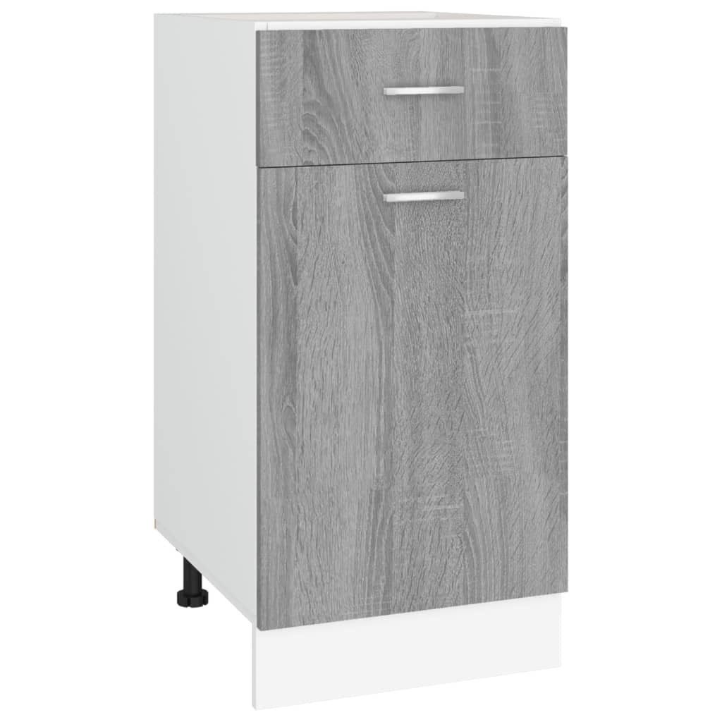 vidaXL Unterschrank mit Schublade Grau Sonoma günstig online kaufen