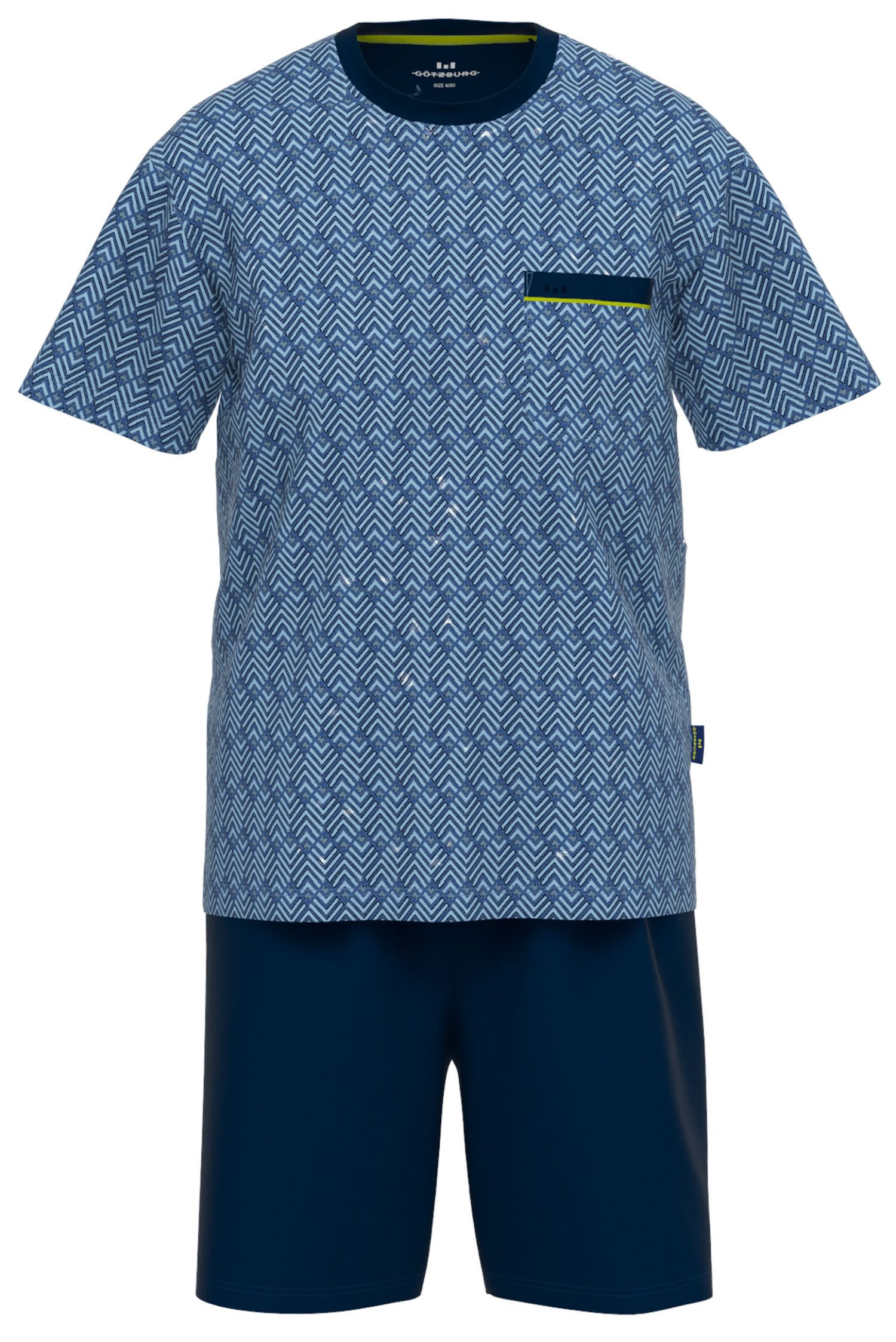 GÖTZBURG Shorty Herren Pyjama kurz (2 tlg) Baumwolle günstig online kaufen