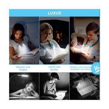 JOEAIS LED Leselampe Hals Leselampe Buch Reading Light Book Light Reading Lamp