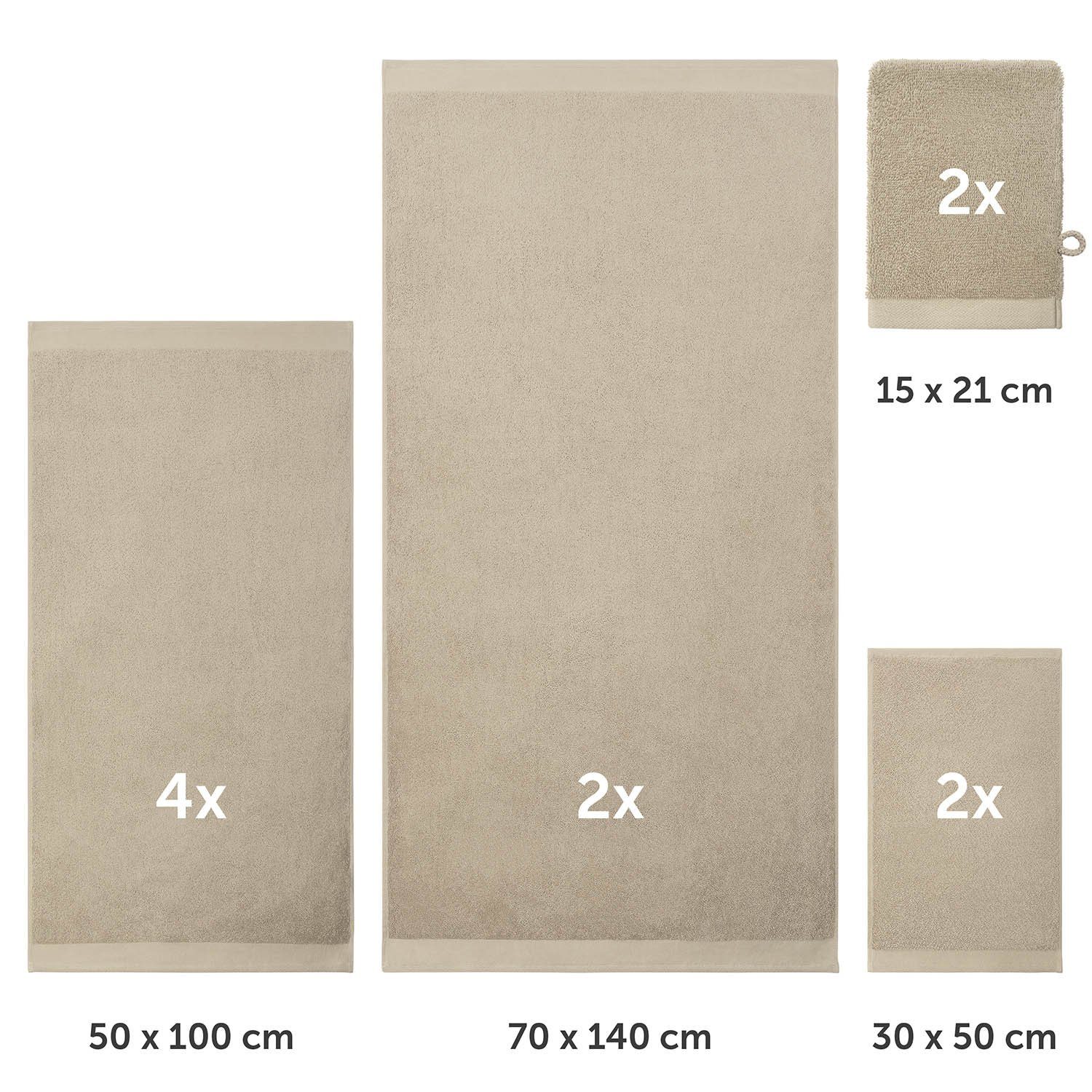 Blumtal Handtuch Set Blumtal 10 Teilig - Handtücher Set 100% Baumwolle, wei günstig online kaufen