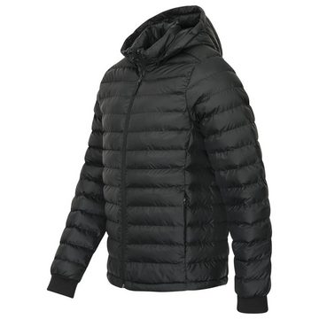 Gradnetz Steppjacke Herren (1-St) Abnehmbare Kapuze