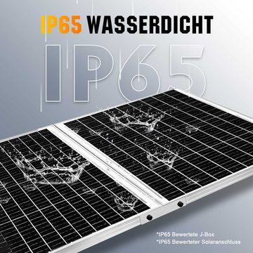 PFCTART Solaranlage 200W Photovoltaik Solaranlage, Balkonkraftwerk Solarmodul, monokristallin, (2-St., Wasserdichtigkeitsklasse IP65)