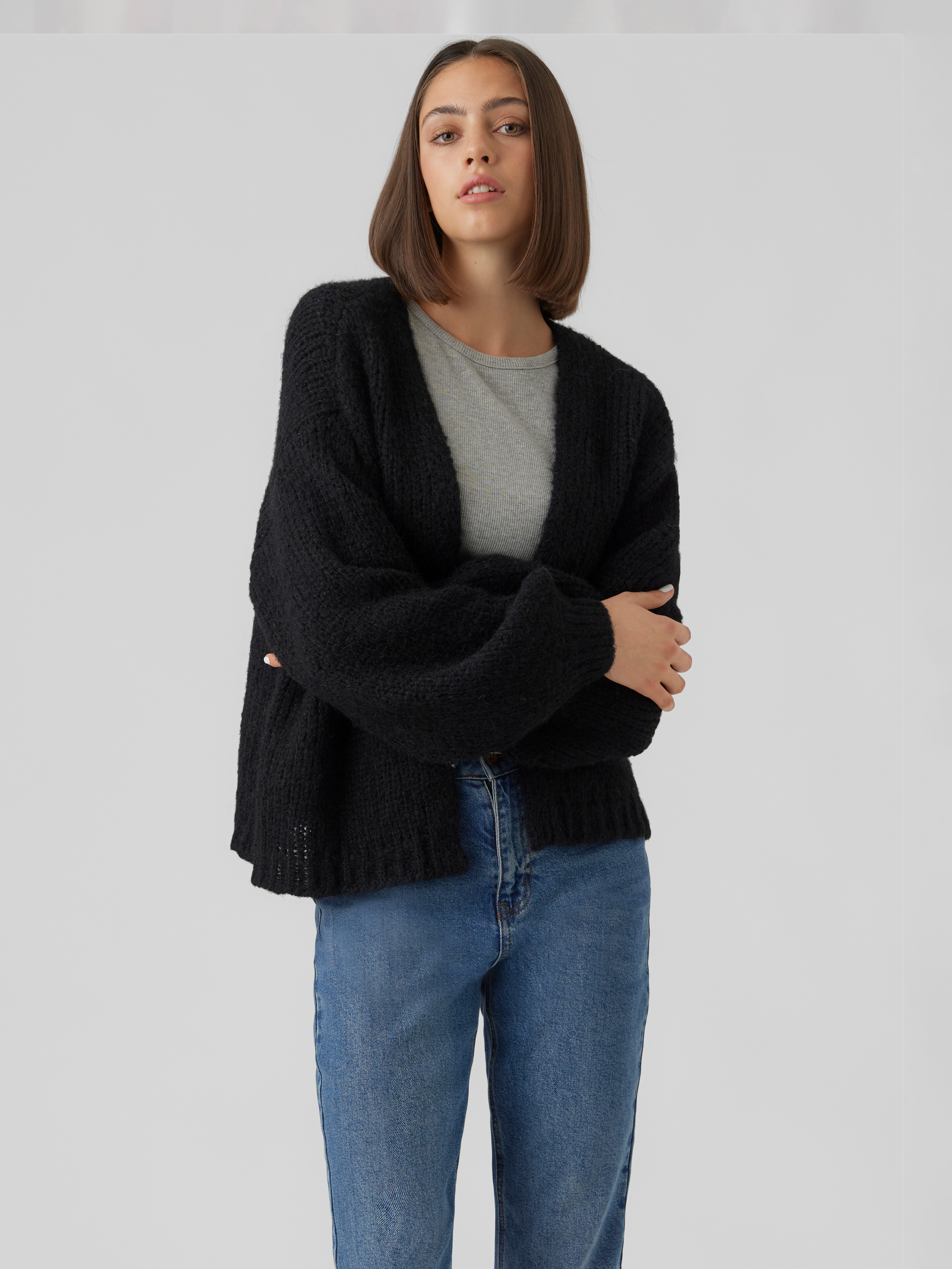 Rep Cardigan Vero Moda Strickjacke VMMAYBE LS OPEN CARDIGAN GA REP, Gestrickter ...