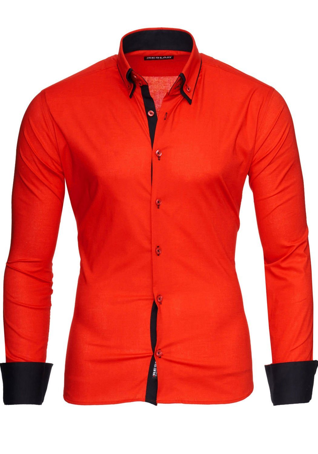 Langarmhemd Reslad Herren Langarm Hemd Alabama RS-7050
