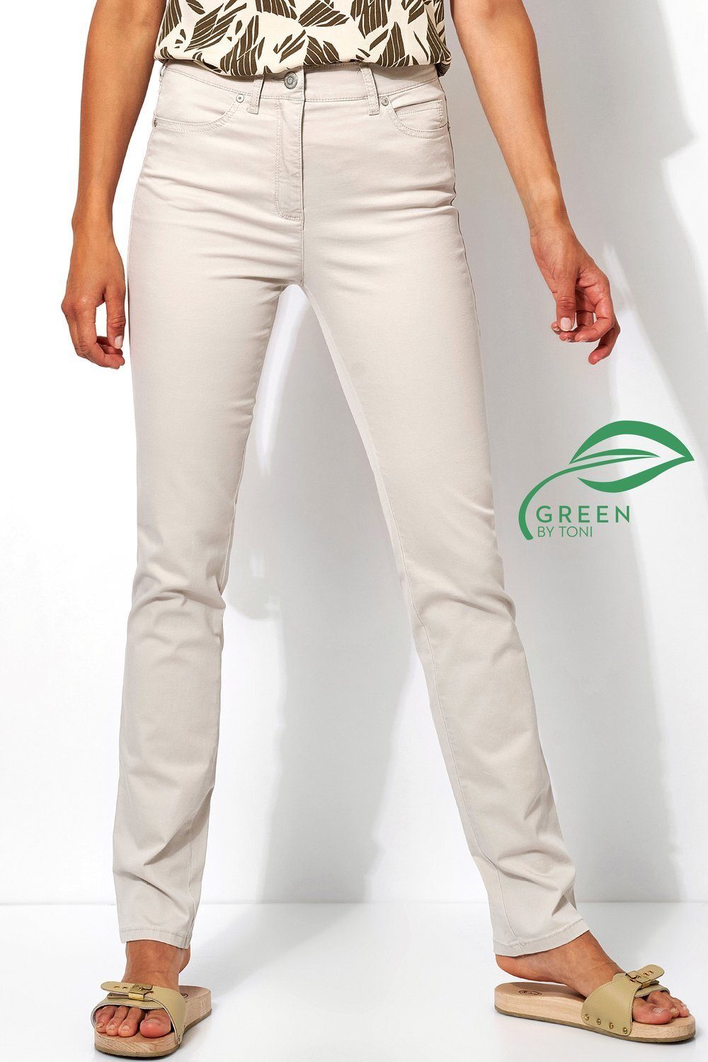 TONI 5-Pocket-Hose - be mit Leibhöhe beige 071 loved hoher