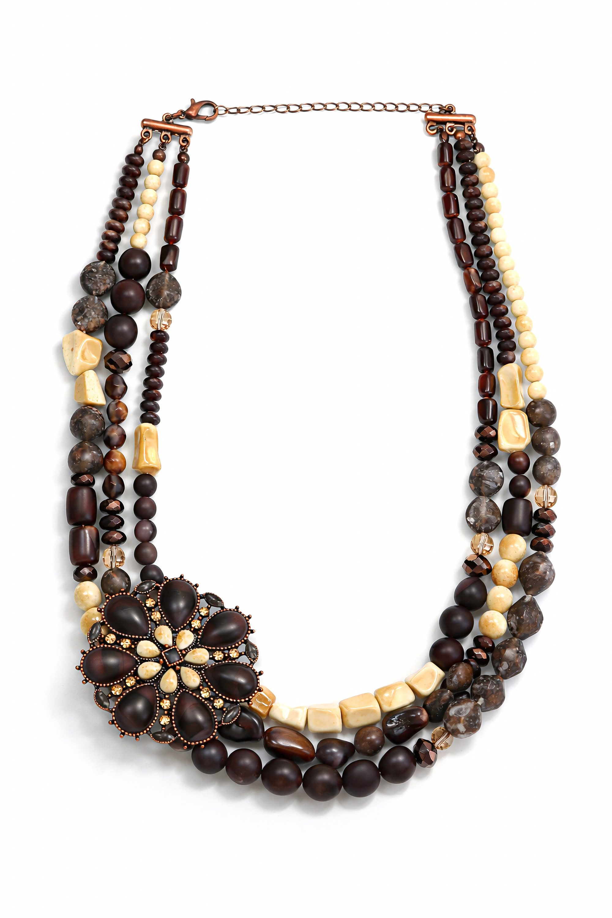 COLLEZIONE ALESSANDRO Statementkette Erna, mit dekorativen Schmuckteil