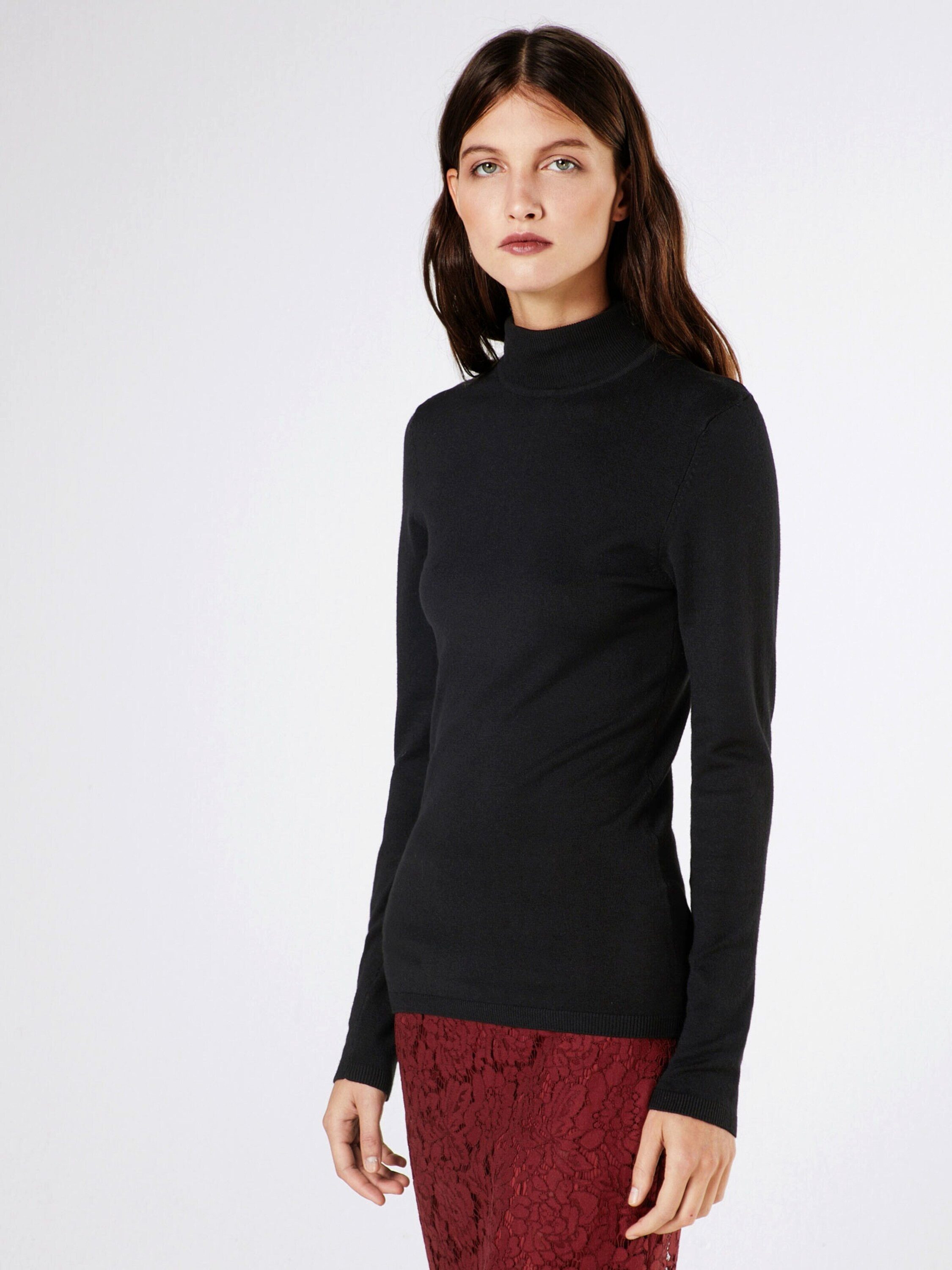 Ichi Rollkragenpullover IHMafa (1-tlg) Plain/ohne Details günstig online kaufen