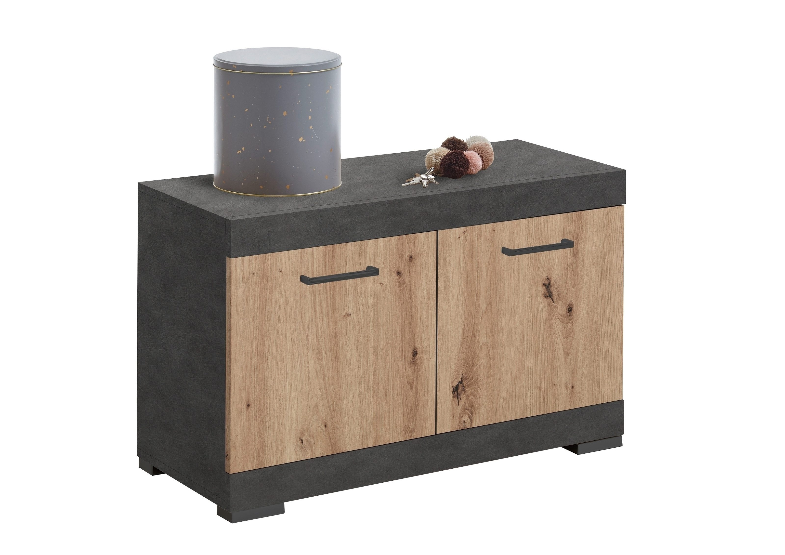 PREISBRECHER Garderobenschrank BRISTOL 300 in Matera-Artisan Eiche - 80x50x34,9cm (BxHxT)