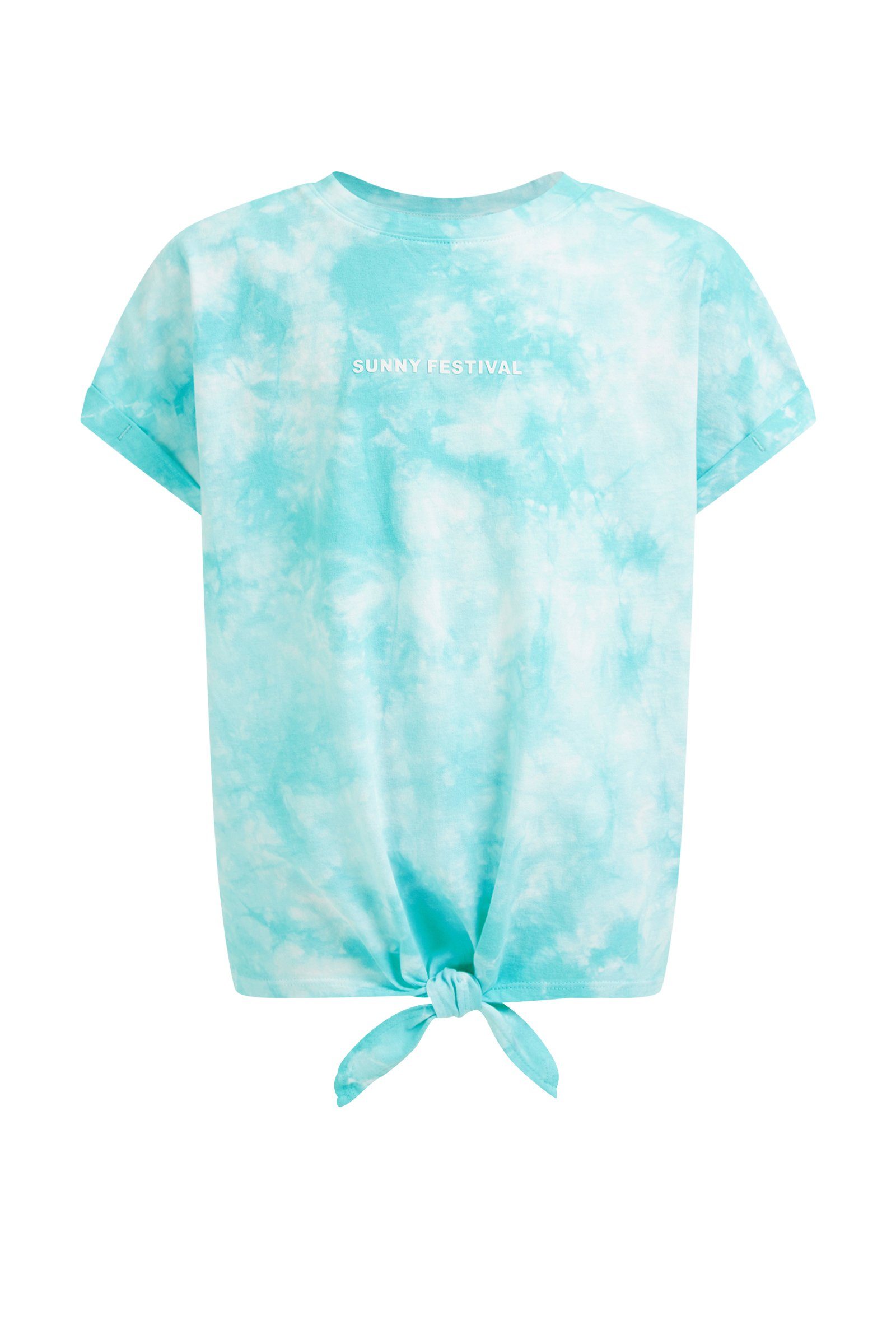 WE Fashion T-Shirt (1-tlg) Eisblau