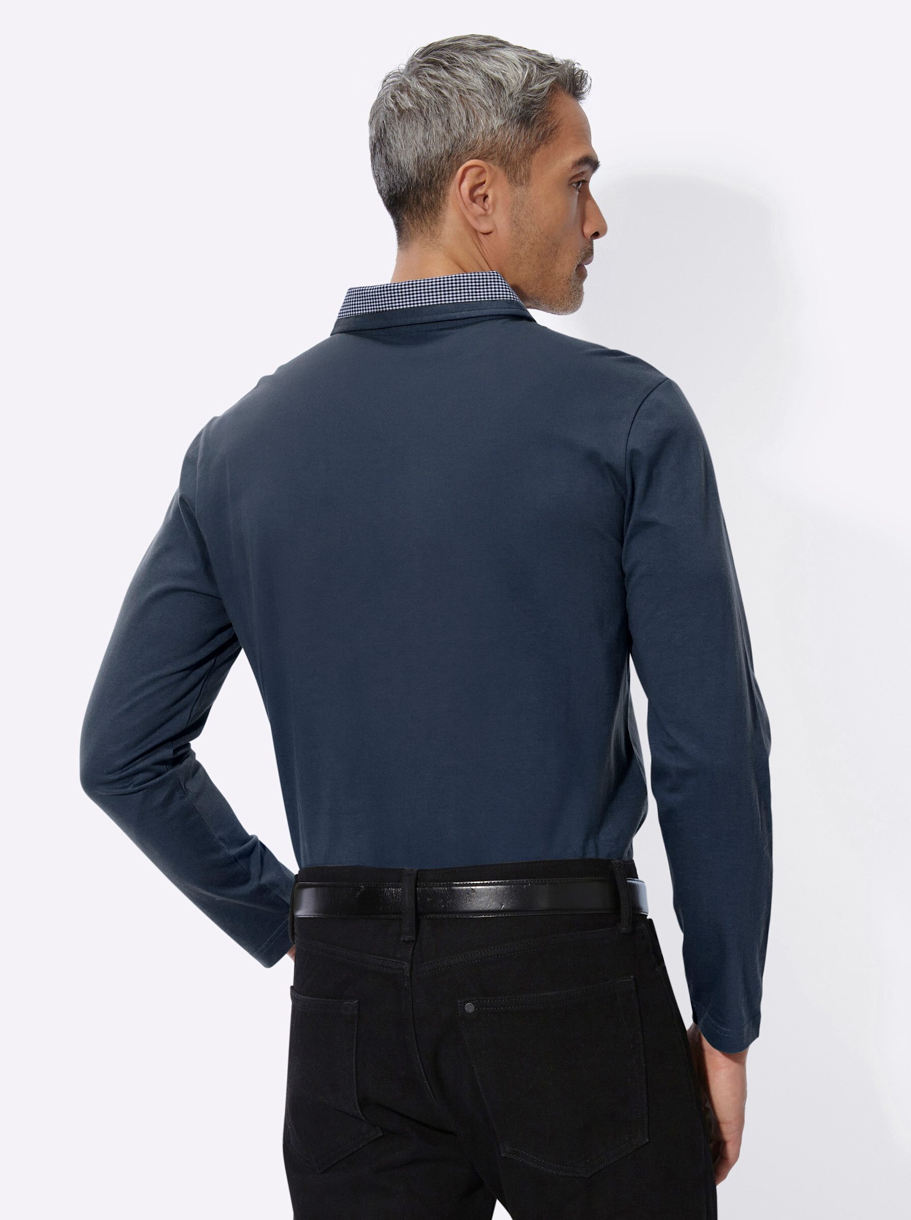 Sieh an! T-Shirt Langarm-Poloshirt Langarm