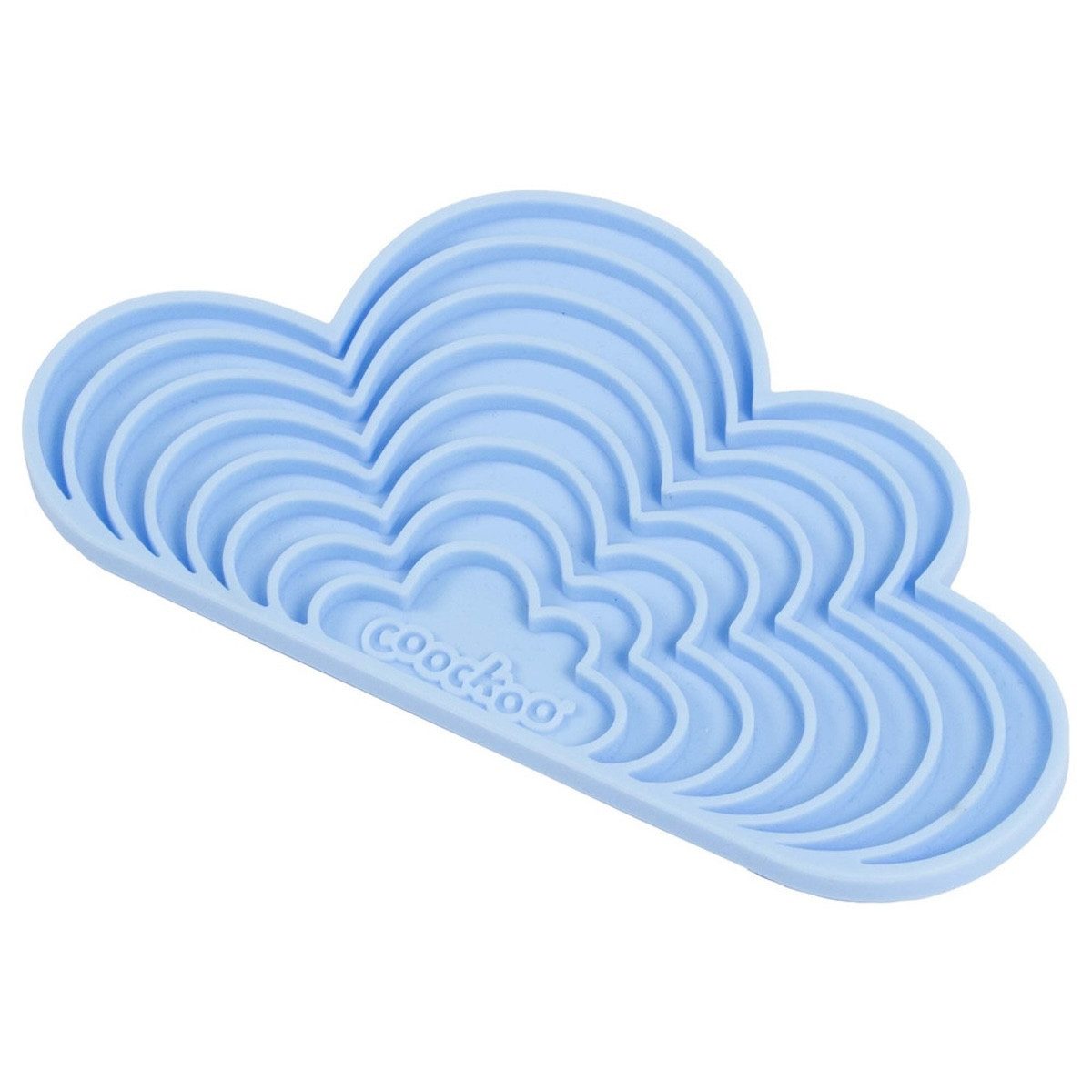 Coockoo Antischlingnapf Schleckmatte Snacks in the Sky blau