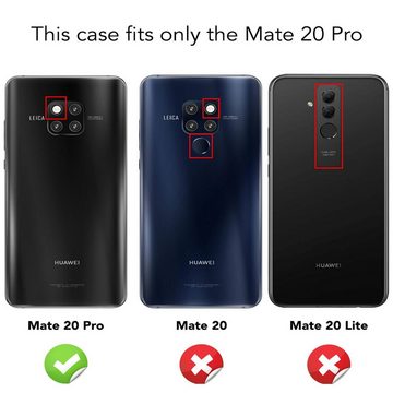 Nalia Smartphone-Hülle Huawei Mate 20 Pro, Klare Silikon Hülle / Extrem Transparent / Durchsichtig / Anti-Gelb