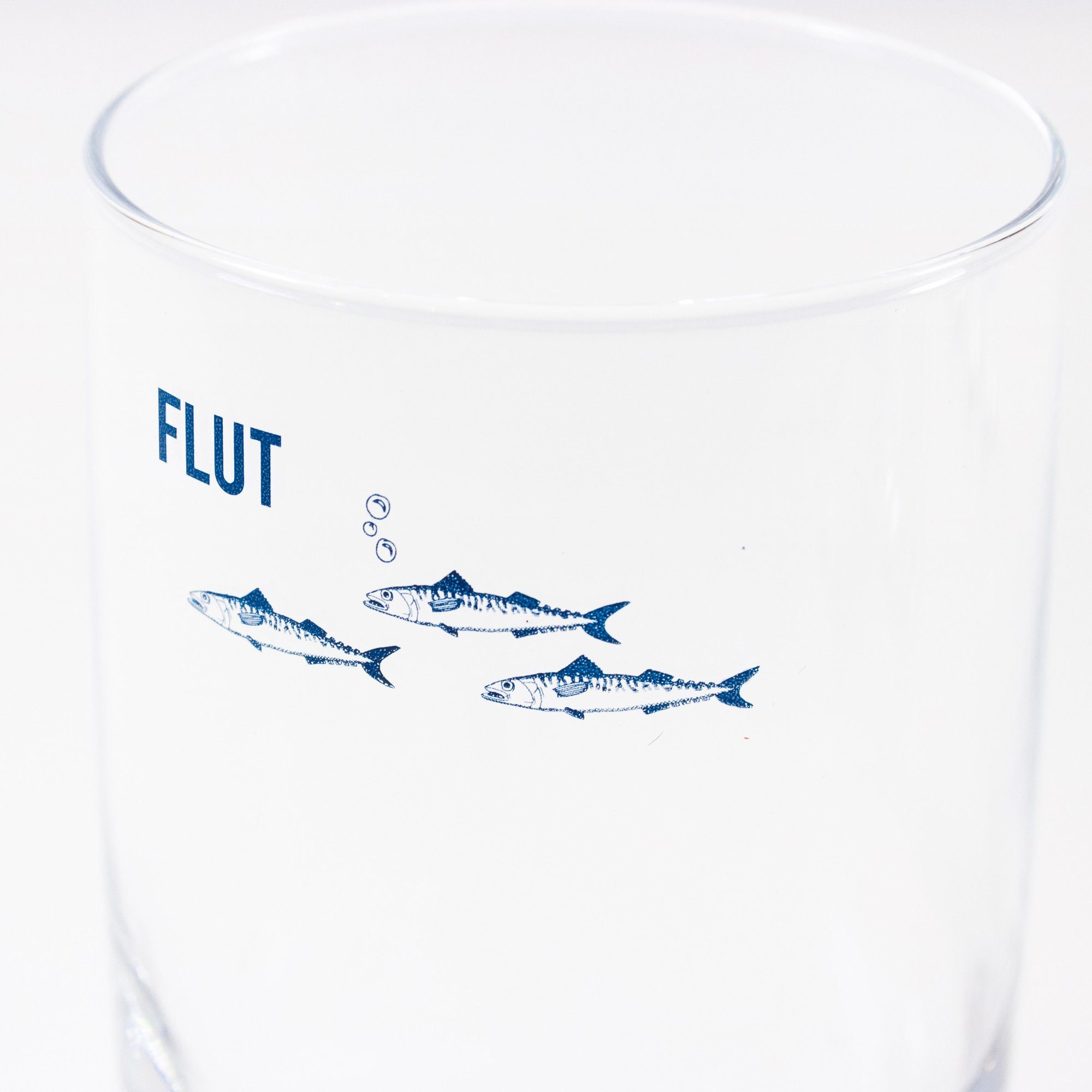 Bow & Hummingbird Longdrinkglas Kristallglas "Ebbe & Flut" made in EU, Kristallglas