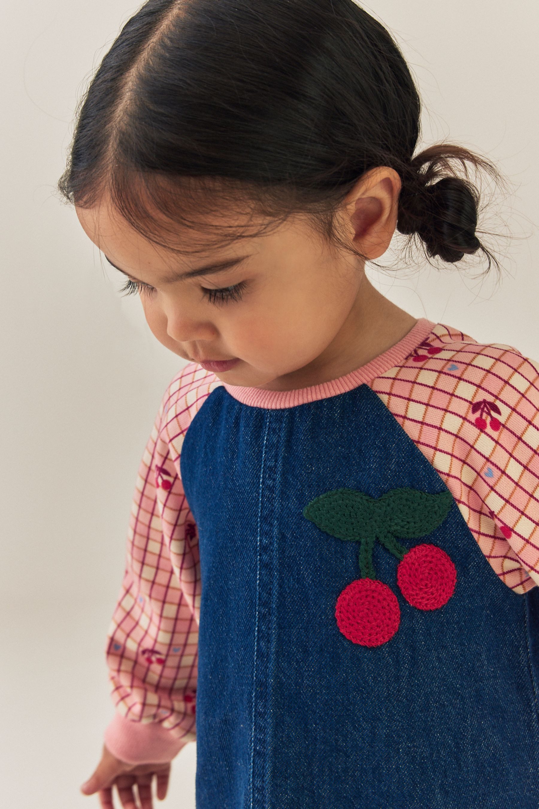 Next Jeanskleid Denim-Kleid mit Raglanärmeln (1-tlg) – Bild 3 von 5