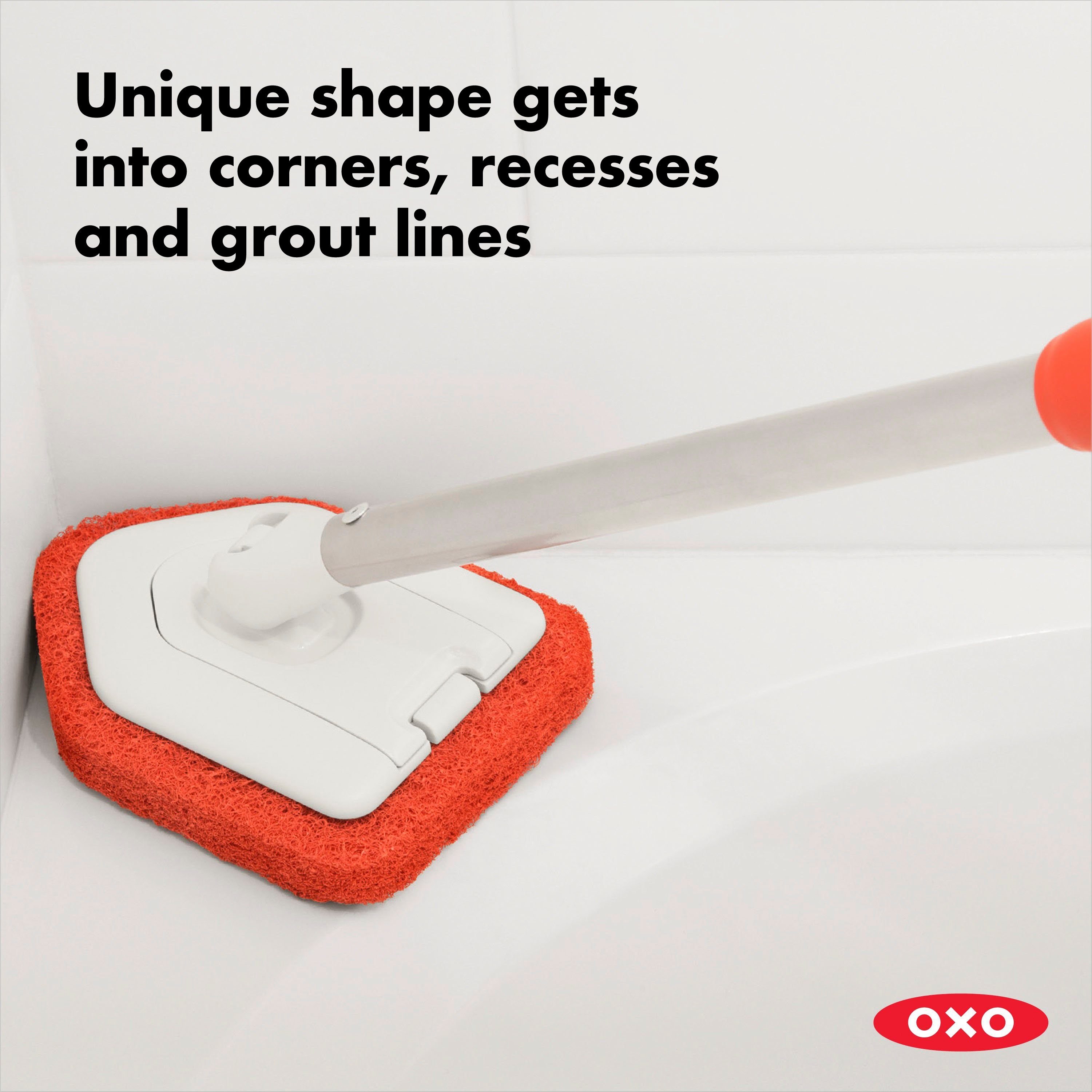 OXO Good Grips Bodenwischer-Set, ausziehbar, und für Wannen Fliesen